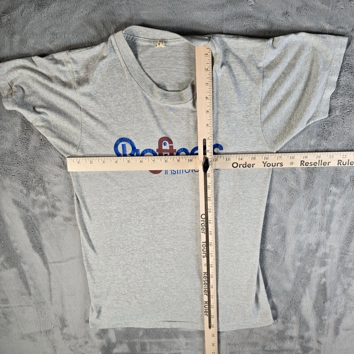 Vintage 1980s Screen Stars Biofitness Institute Manhattan Gray Gym T-Shirt (XS)