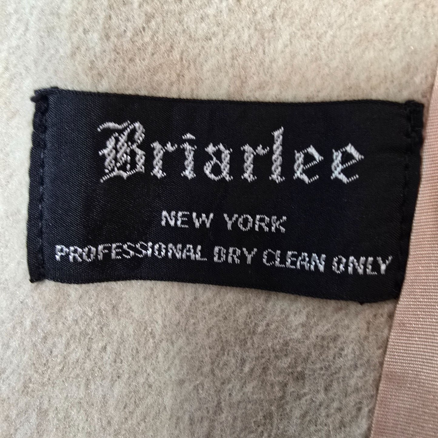 Vintage 1970s Briarlee New York Union Made Camel-Tone Belted Wrap Coat (Large)