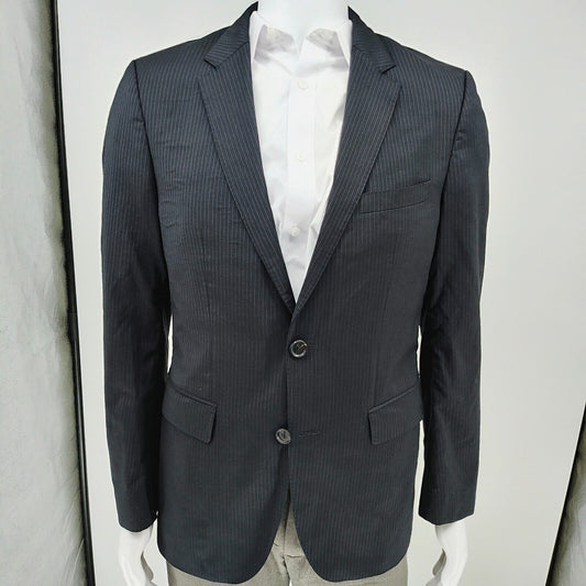 Boss Hugo Boss Black with Blue Chalk Stripes James4/Sharp6 Suit Jacket (38R)