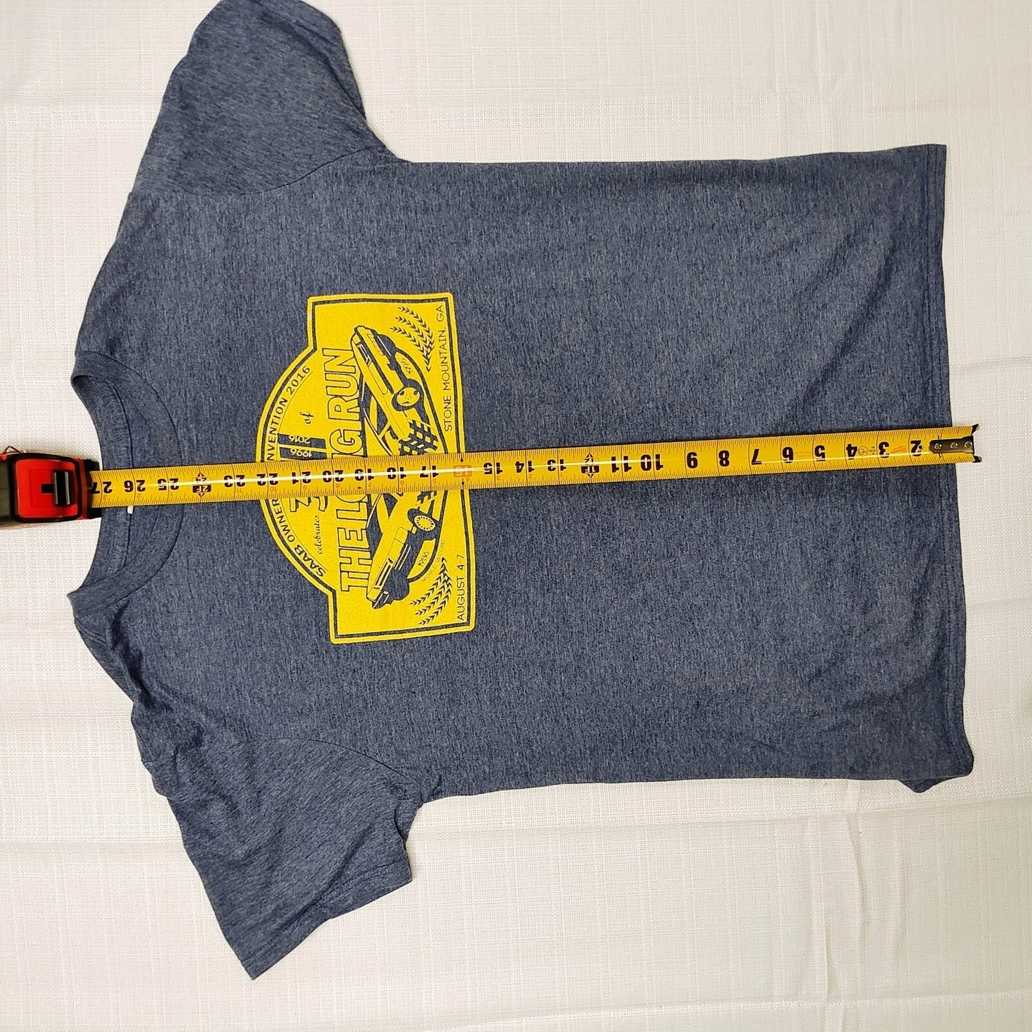 Saab Owner's Convention 2016 Stone Mount, GA The Long Run Graphic T-Shirt (M)