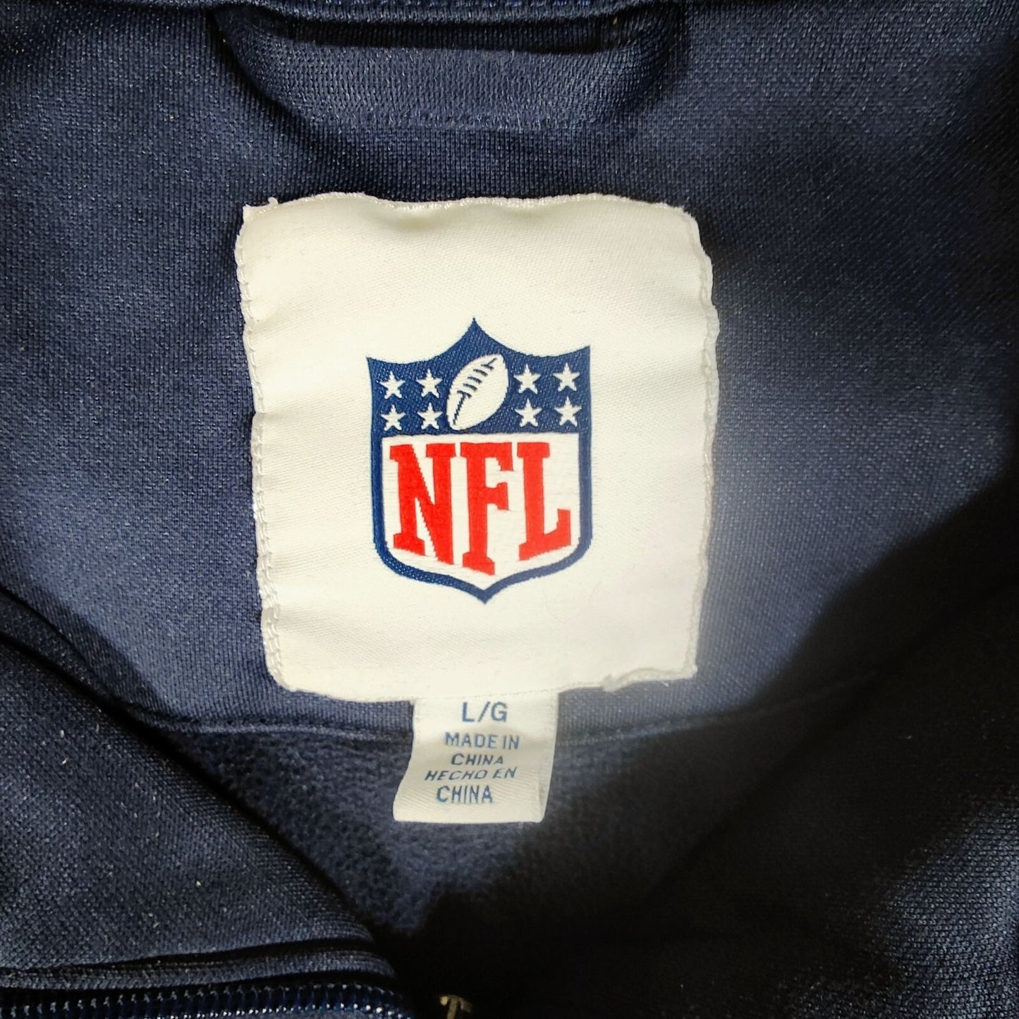 NFL G-III Apparel Seattle Seahawks Quarter-Zip Blue/Green Pullover Jacket (L)