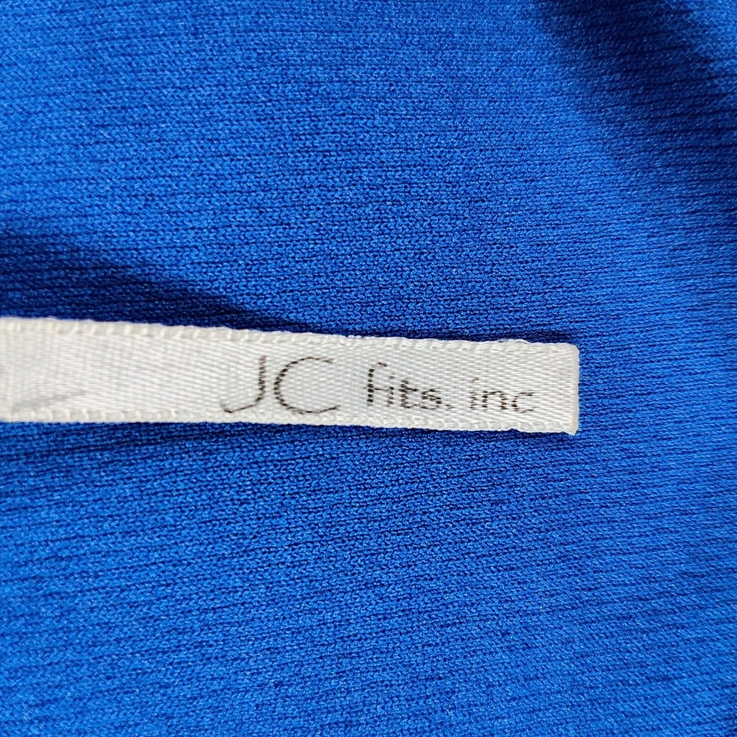 JC Fits "Game Over 00" Blue & White Crop Top Mesh Football Jersey (XL) *Flawed