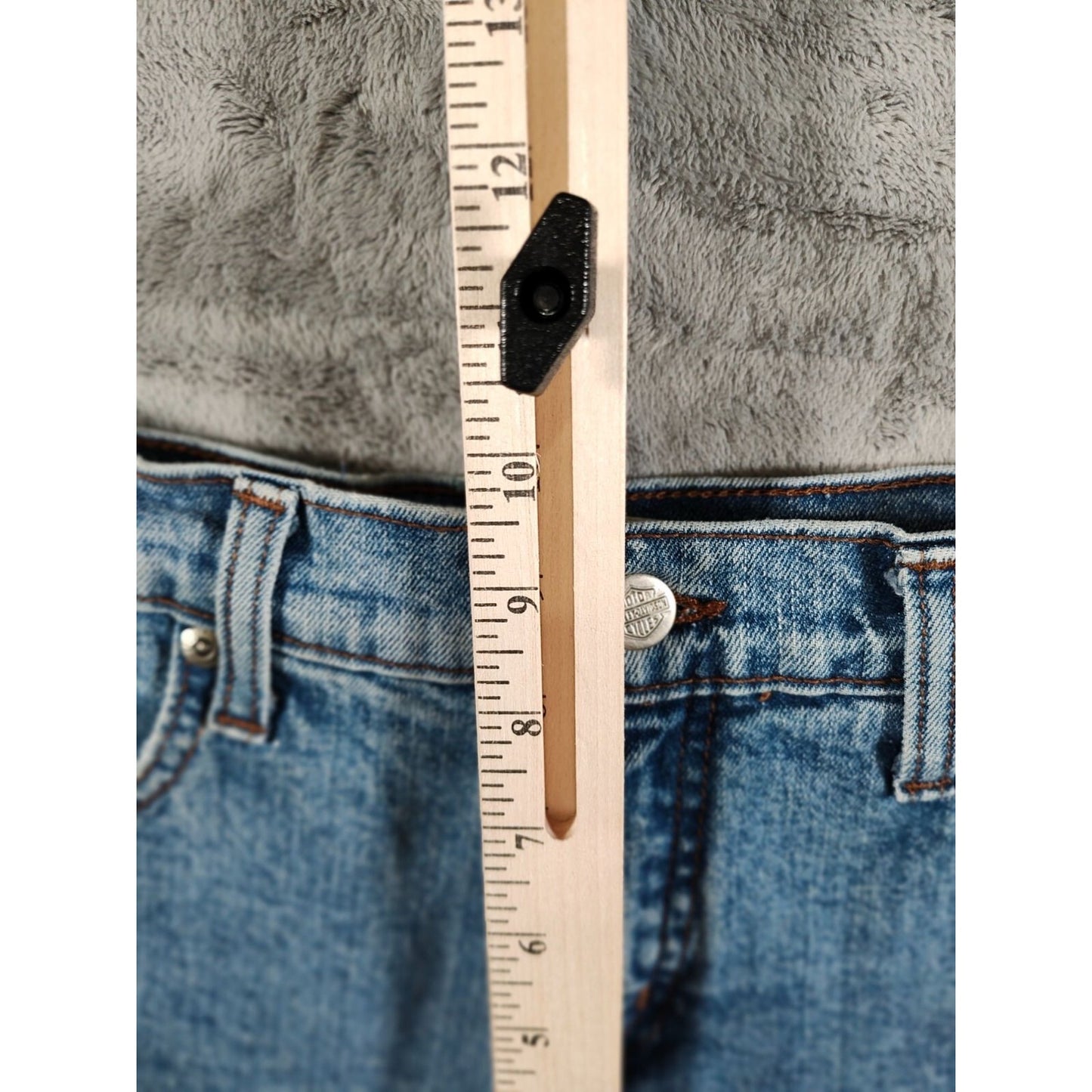 Harley-Davidson 2005 Womens DIY Cut Off Frayed Hem Denim Jean Shorts (Size 4P)