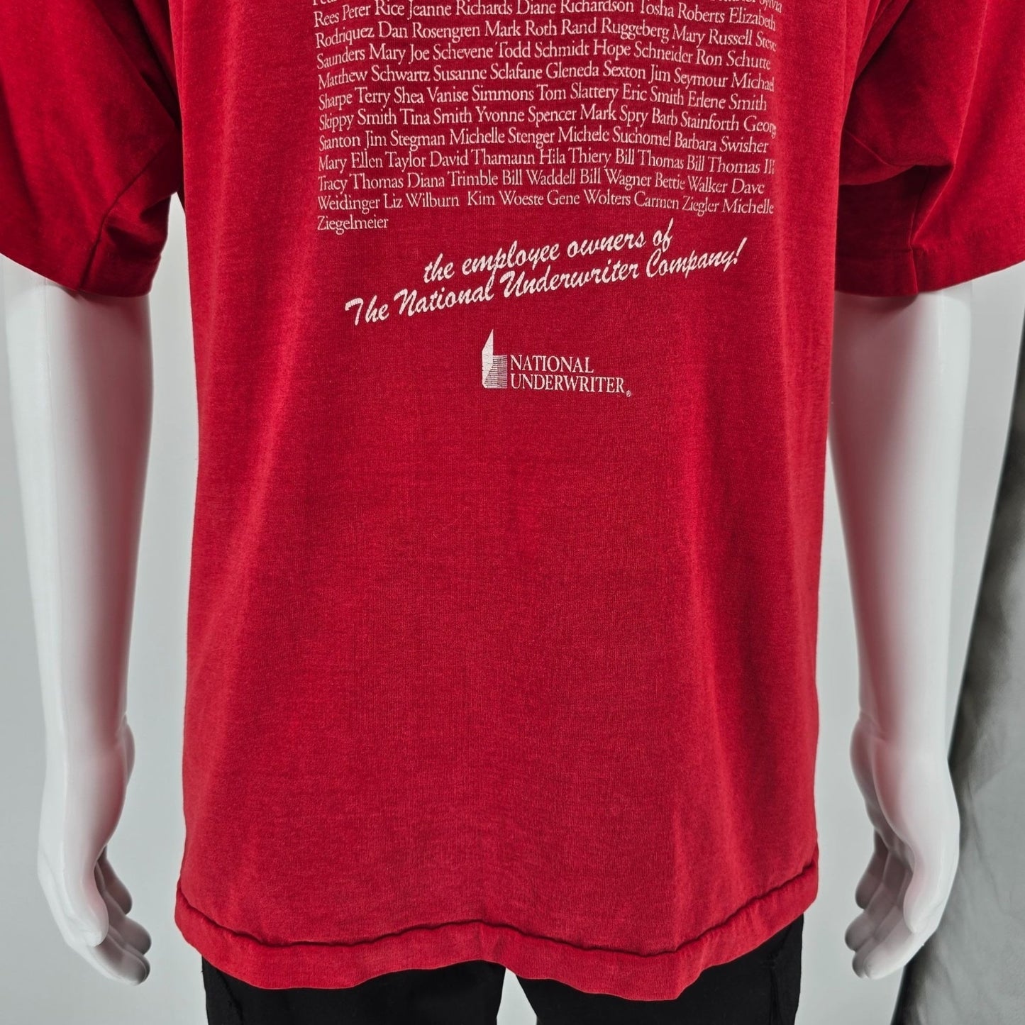Vintage 1990s National Underwriter "An Employee Owned Company" Red T-Shirt (XXL)