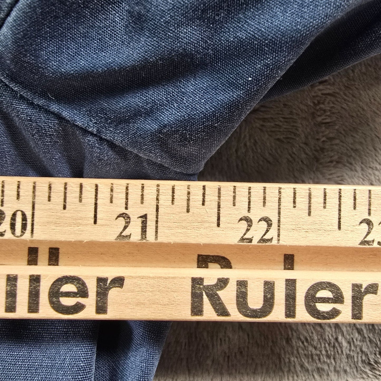 Vintage 1970s Misty Valley Women's Blue Contrast Stitch Belted Car Coat (M/L)