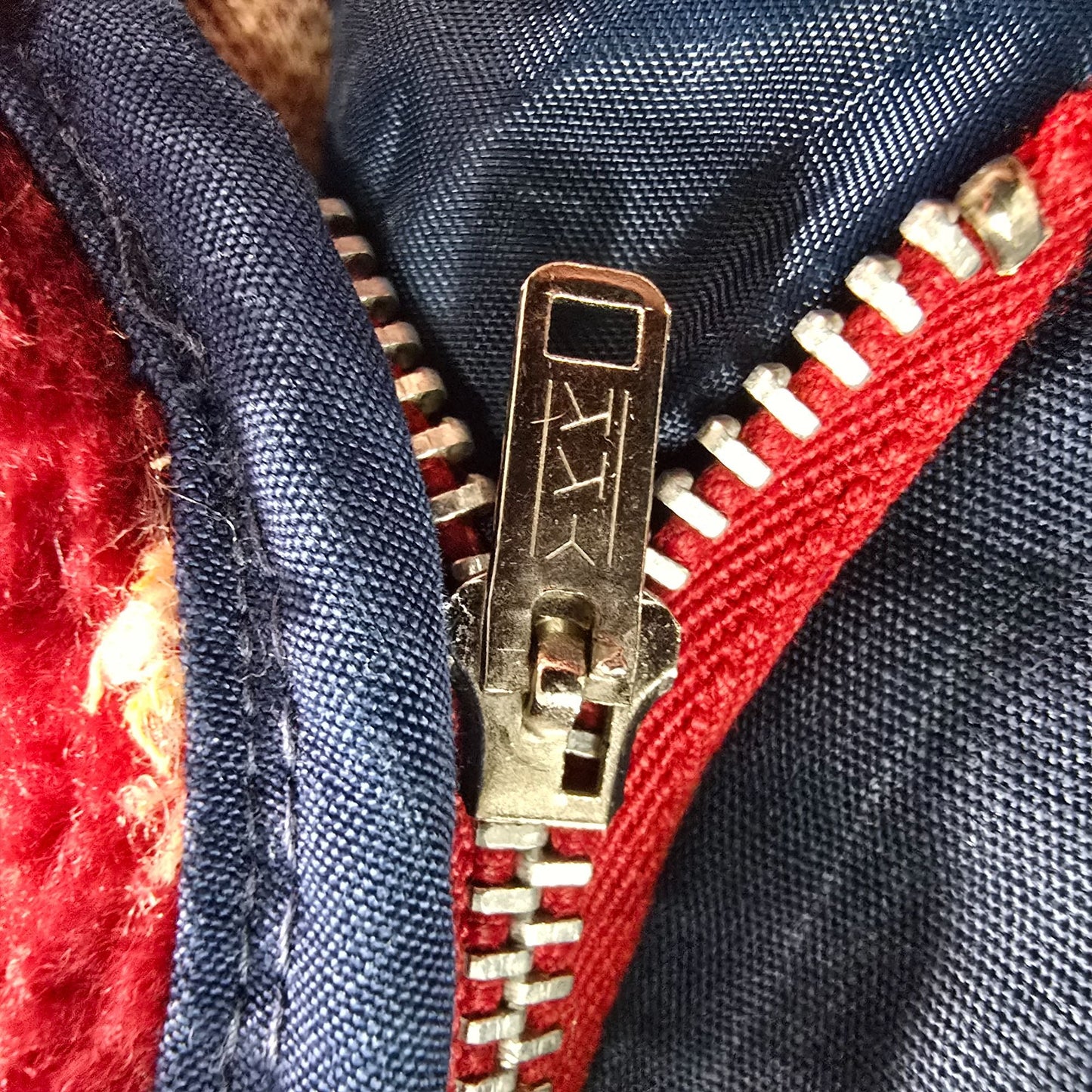 Vintage 1970s Misty Valley Women's Blue Contrast Stitch Belted Car Coat (M/L)