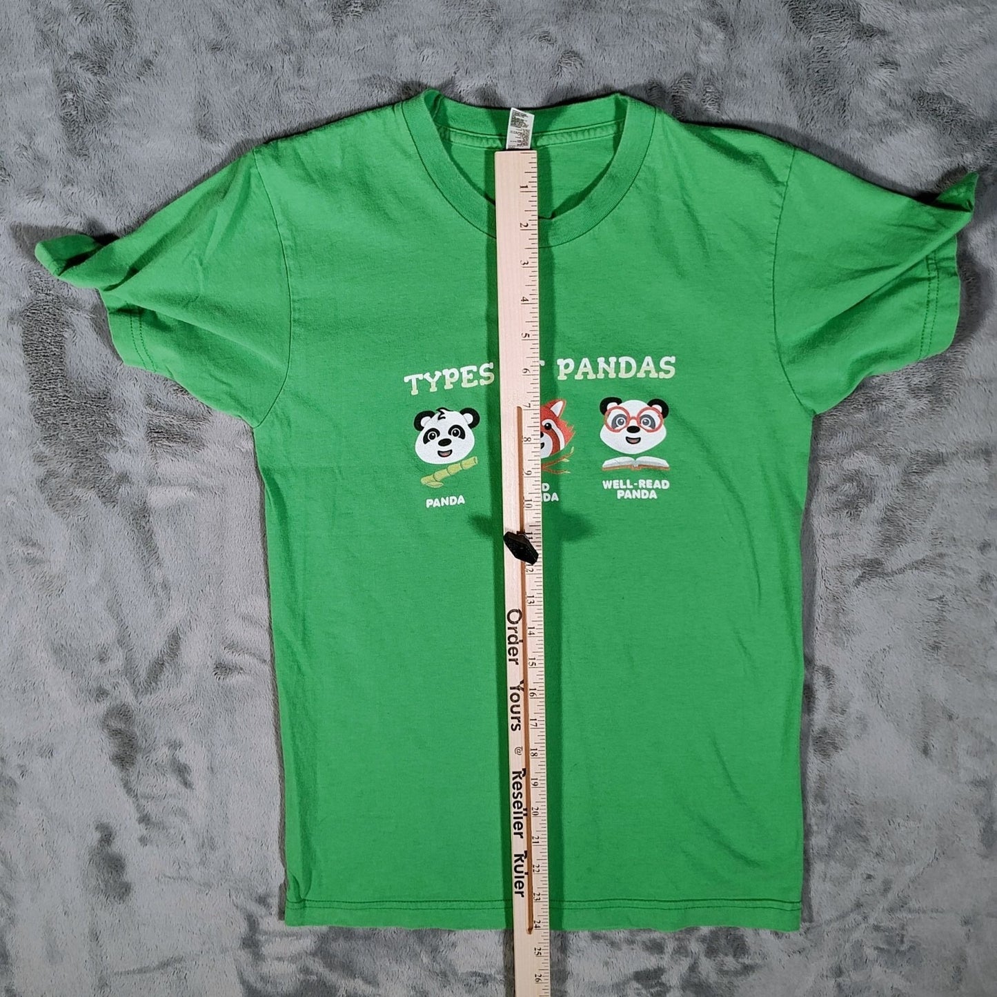 American Apparel Types Of Pandas Panda Red Panda Well-Read Panda T-Shirt (Small)