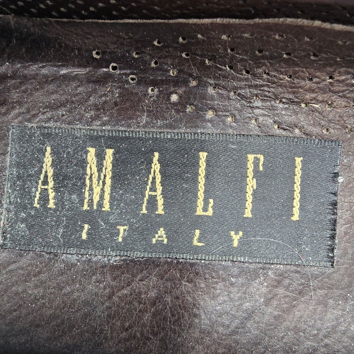 Vintage Women's Amalfi Italy Embossed Crocodile Print Leather Loafers (8.5B)