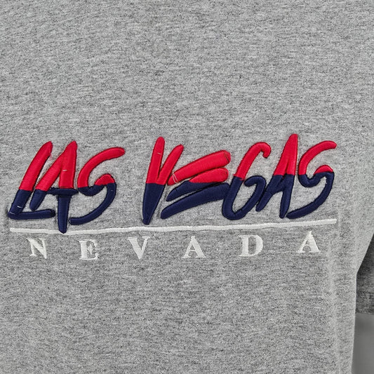 Vintage Y2K Alstyle Las Vegas, Nevada Two-Tone Embroidered T-Shirt (L/XL)