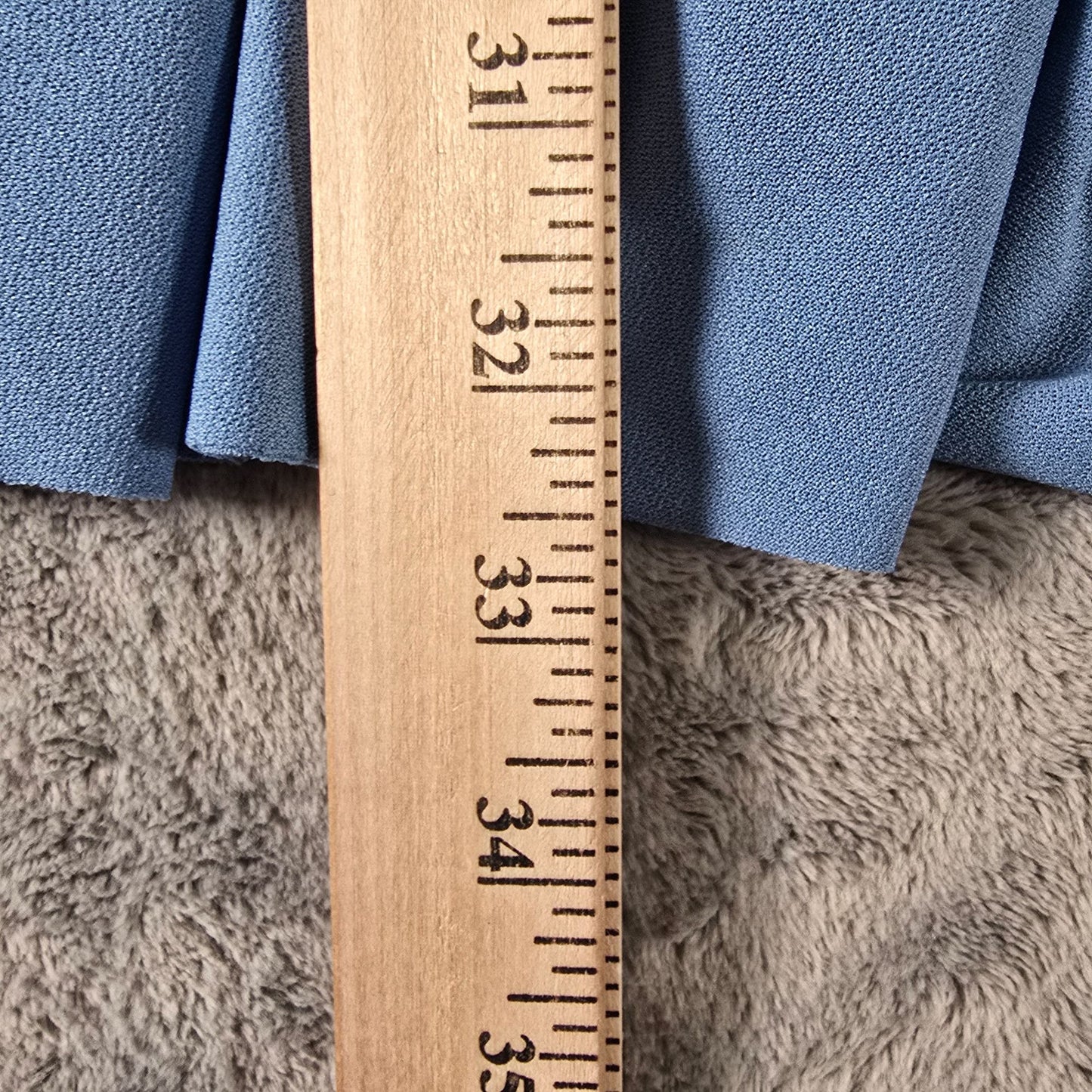 Vintage 1980s JCPenney Blue Pleated High Neck Prairie Revival Mini Dress (S)