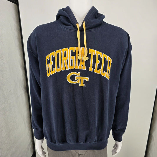 2000s Press Box by Royce Apparel Georgia Tech Embroidered Pullover Hoodie (L)