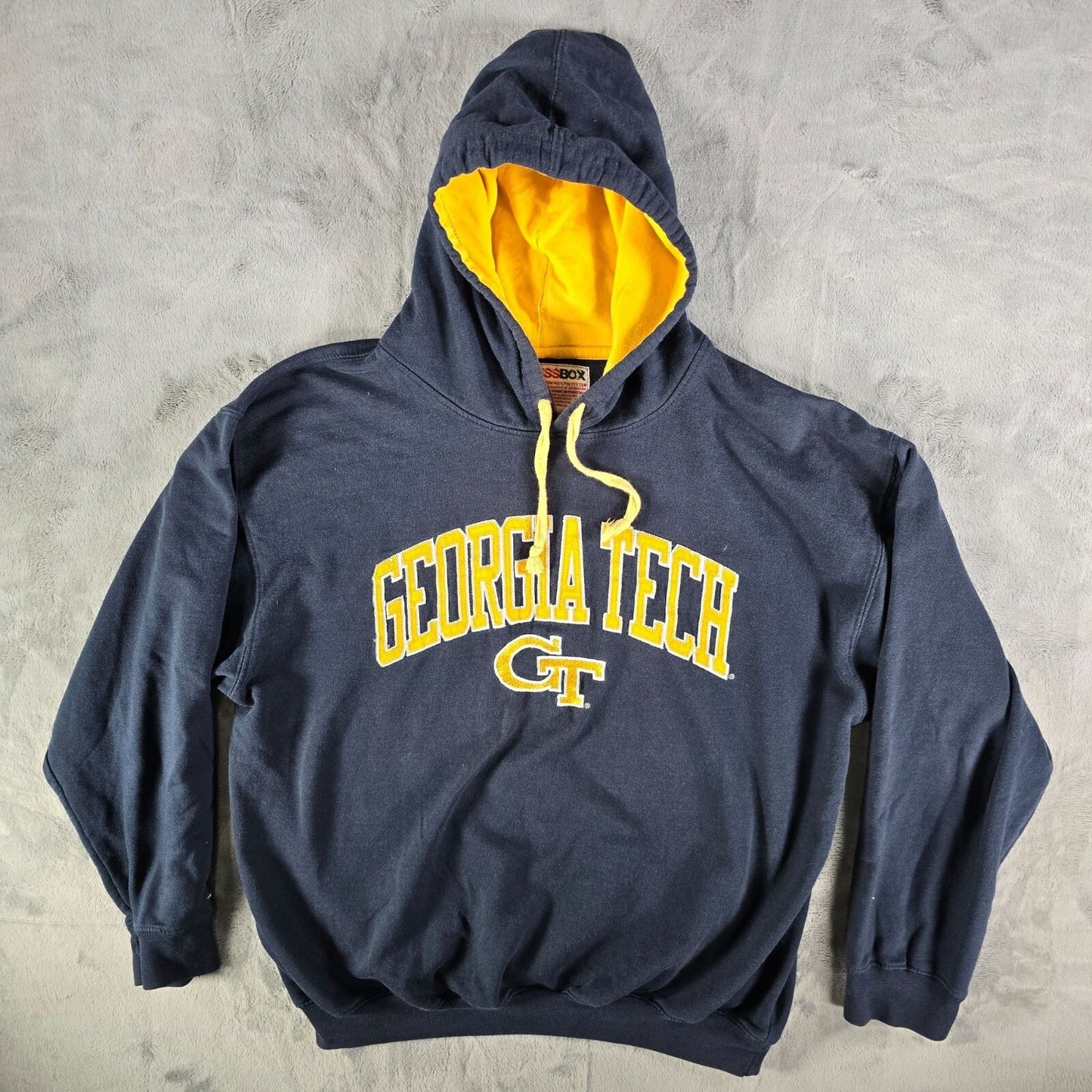 2000s Press Box by Royce Apparel Georgia Tech Embroidered Pullover Hoodie (L)
