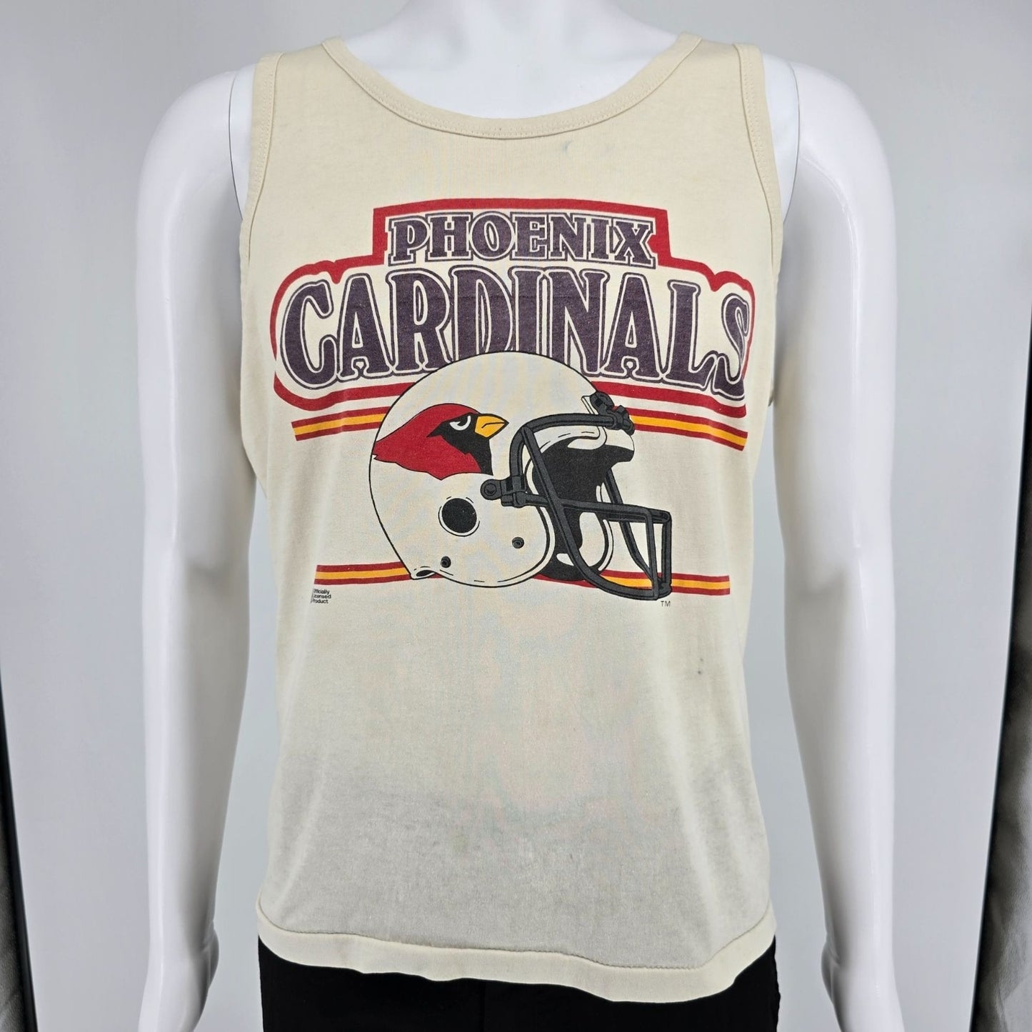 Vintage 1980s NFL Phoenix Cardinals Made in Arizona Helmet Logo Tank Top (M/L)