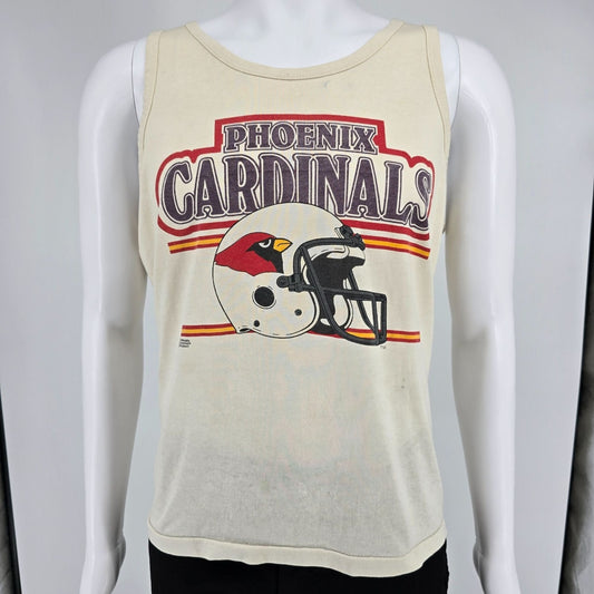 Vintage 1980s NFL Phoenix Cardinals Made in Arizona Helmet Logo Tank Top (M/L)