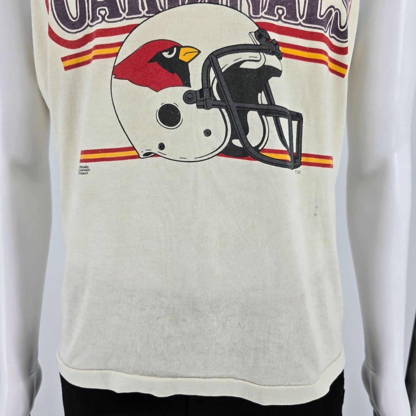 Vintage 1980s NFL Phoenix Cardinals Made in Arizona Helmet Logo Tank Top (M/L)