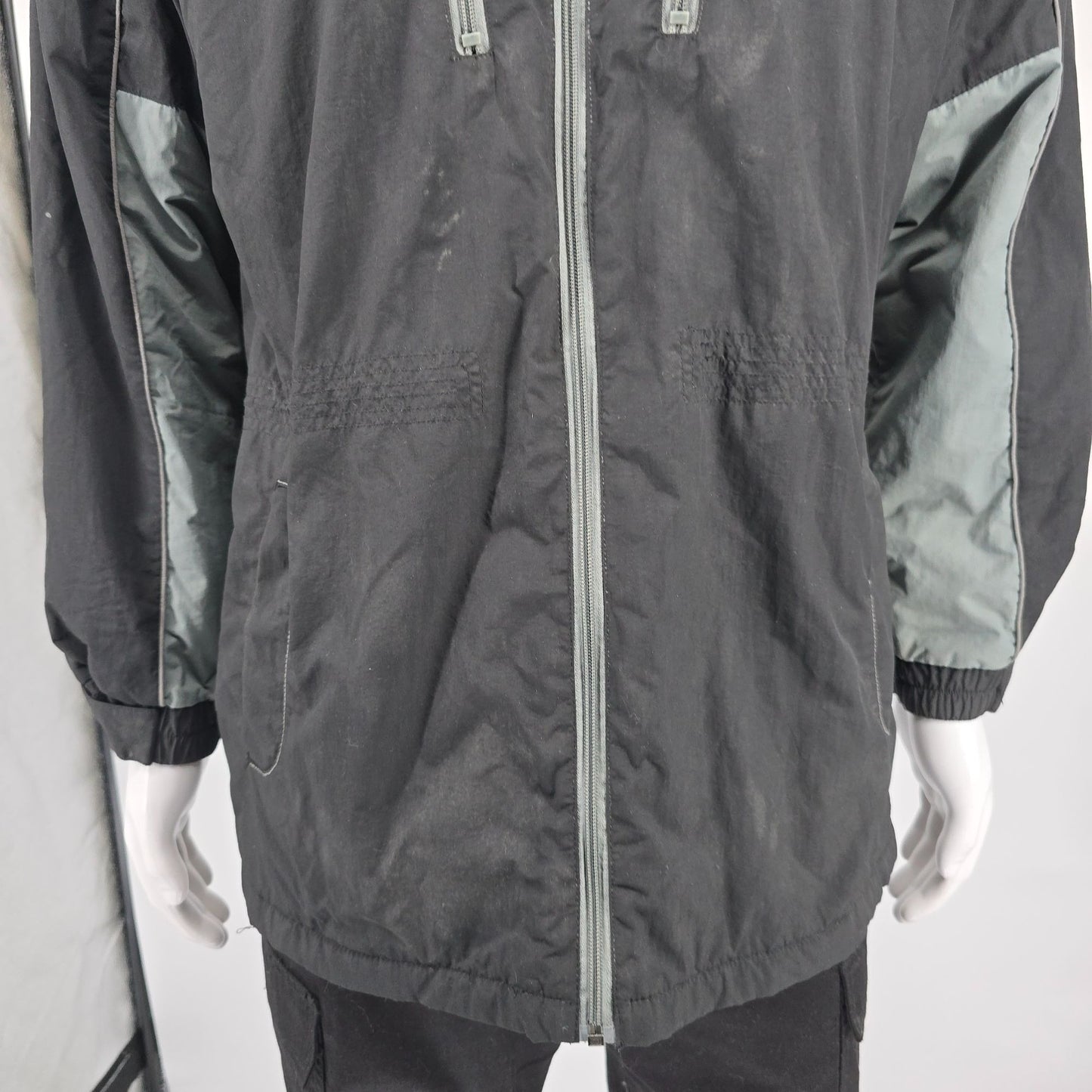2012 Chase Authentics NASCAR Tony Stewart Hooded Fleece-Lined Nylon Jacket (L)