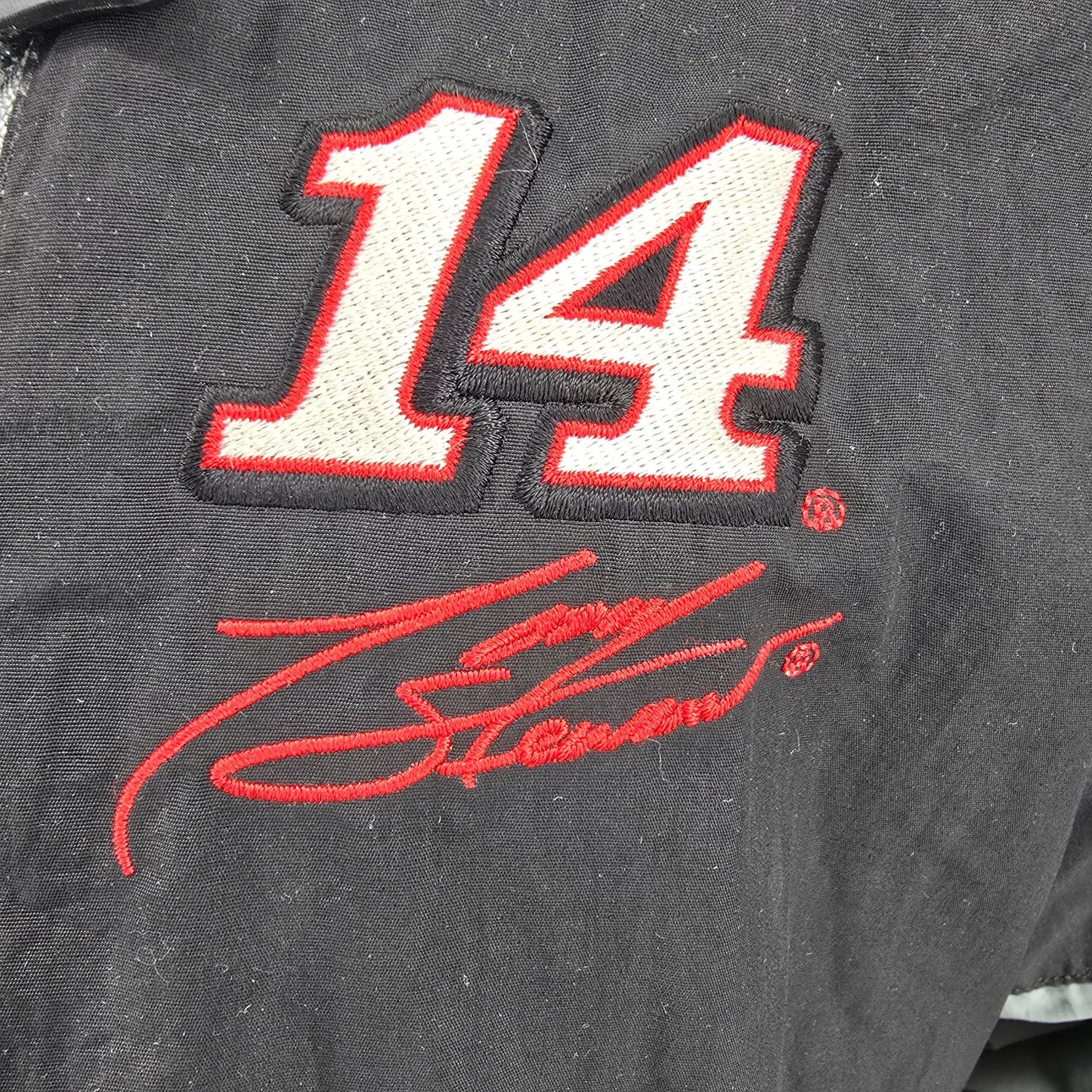 2012 Chase Authentics NASCAR Tony Stewart Hooded Fleece-Lined Nylon Jacket (L)