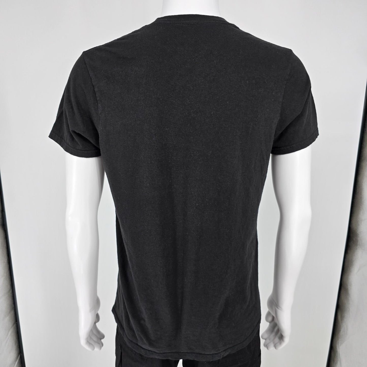 2010s "America Offline" America Online Rainbow Logo Parody Black T-Shirt (M)