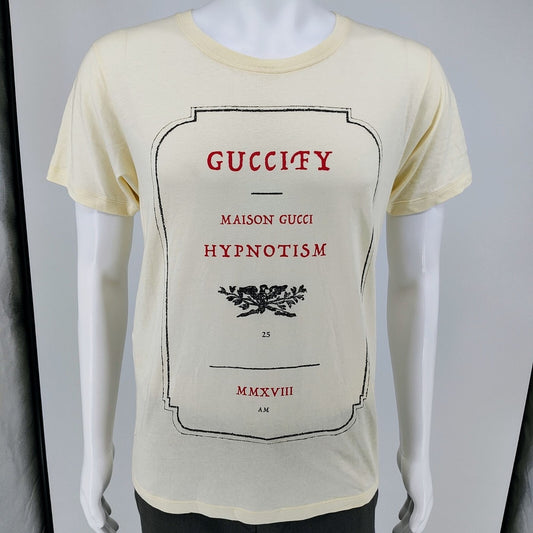 Gucci Apothecary Guccify Maison Gucci Hypnotism MMXVII Cream T-Shirt (XS)