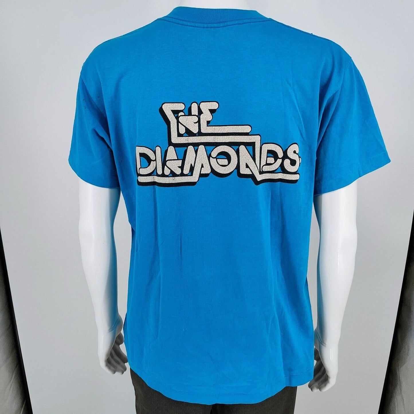Thrashed Vintage Single Stitch The Diamonds Oh lit-tle Dar-Lin Band T-Shirt -XL