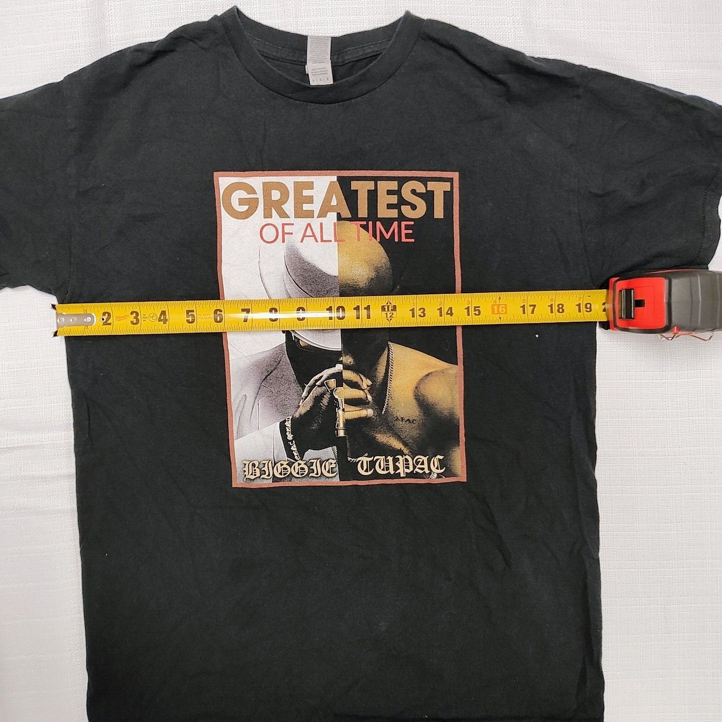 Greatest of All Time Biggie & Tupac Rap Graphic T-Shirt (Medium)
