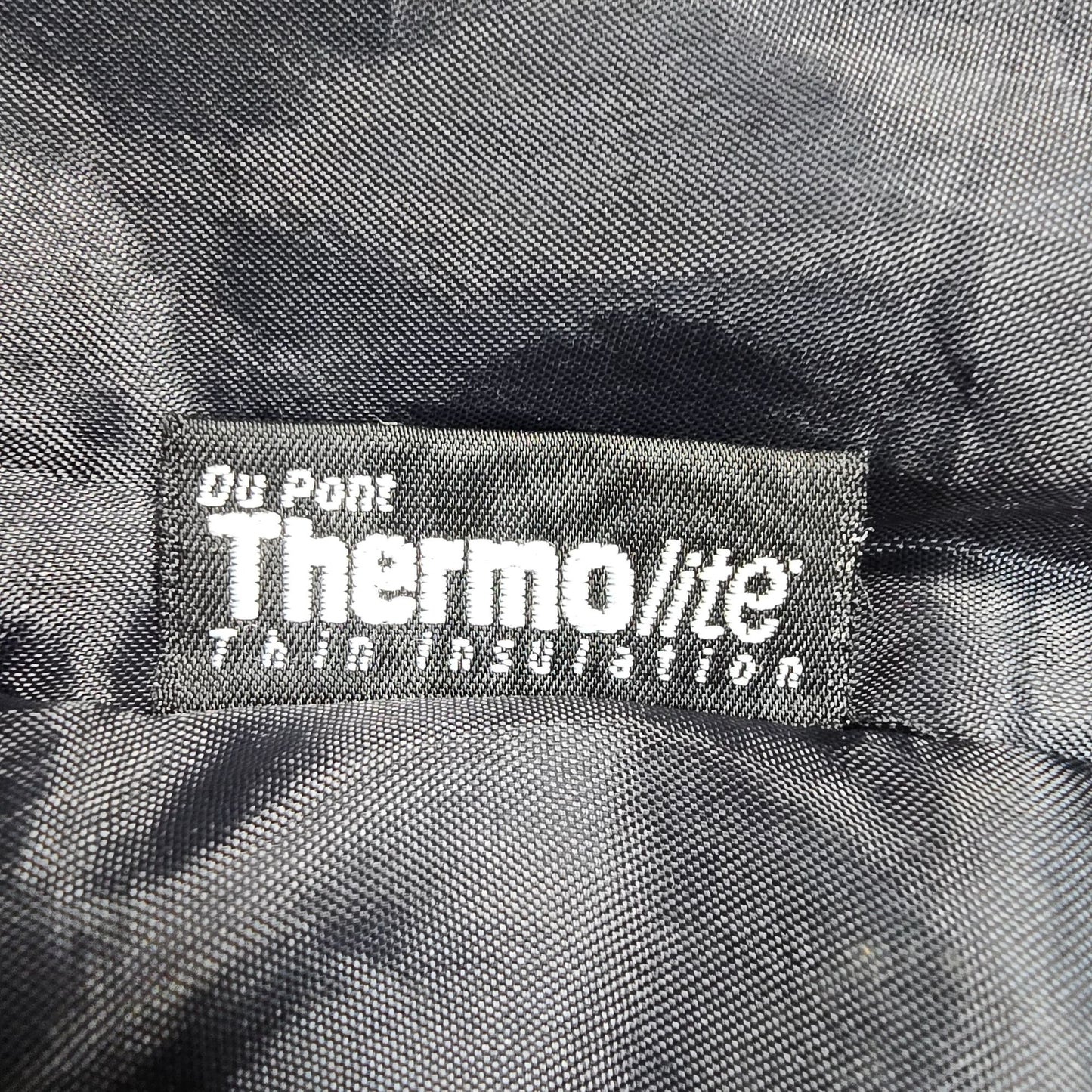 Vintage 1990s Leather Limited Thermolite Lined Black Car Coat (S) *Fair