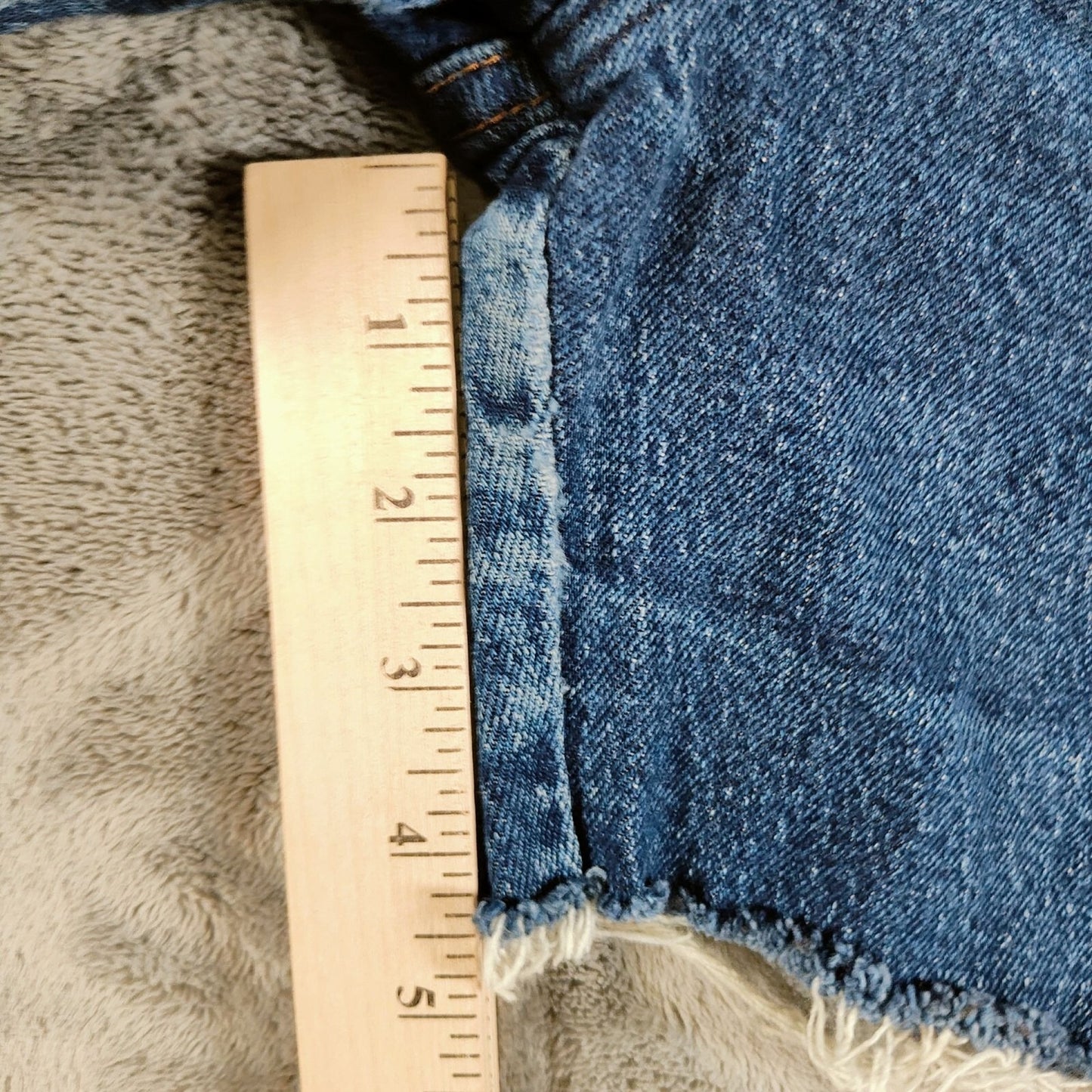 Y2K Wrangler Mens 947STR Cowboy Cut Stretch Jeans DIY Cut Off Shorts (Size 34)