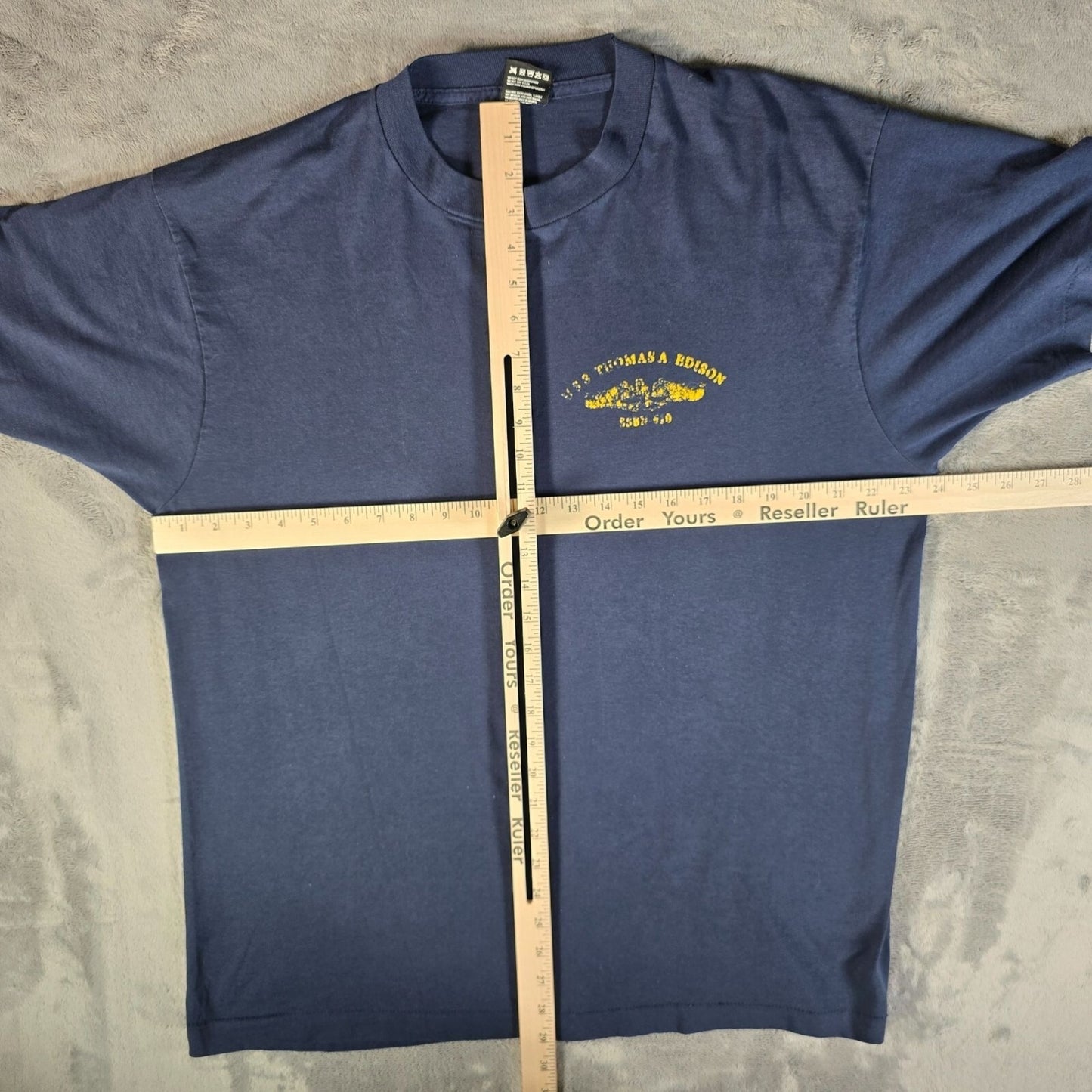 Vintage 1990s USS Thomas A. Edison SSBN-610 Submarine Single Stitch T-Shirt (XL)