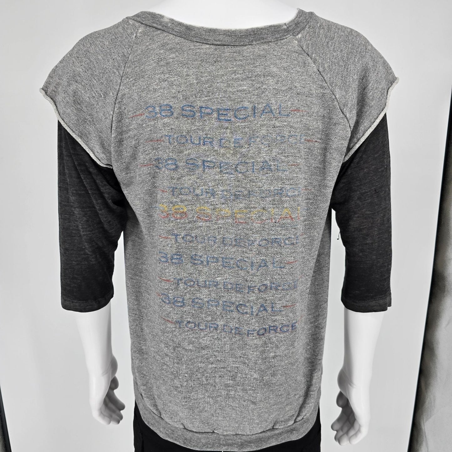 Vintage 1980s 38 Special Tour De Force 1984 Raglan Sleeve Band Sweatshirt (L)