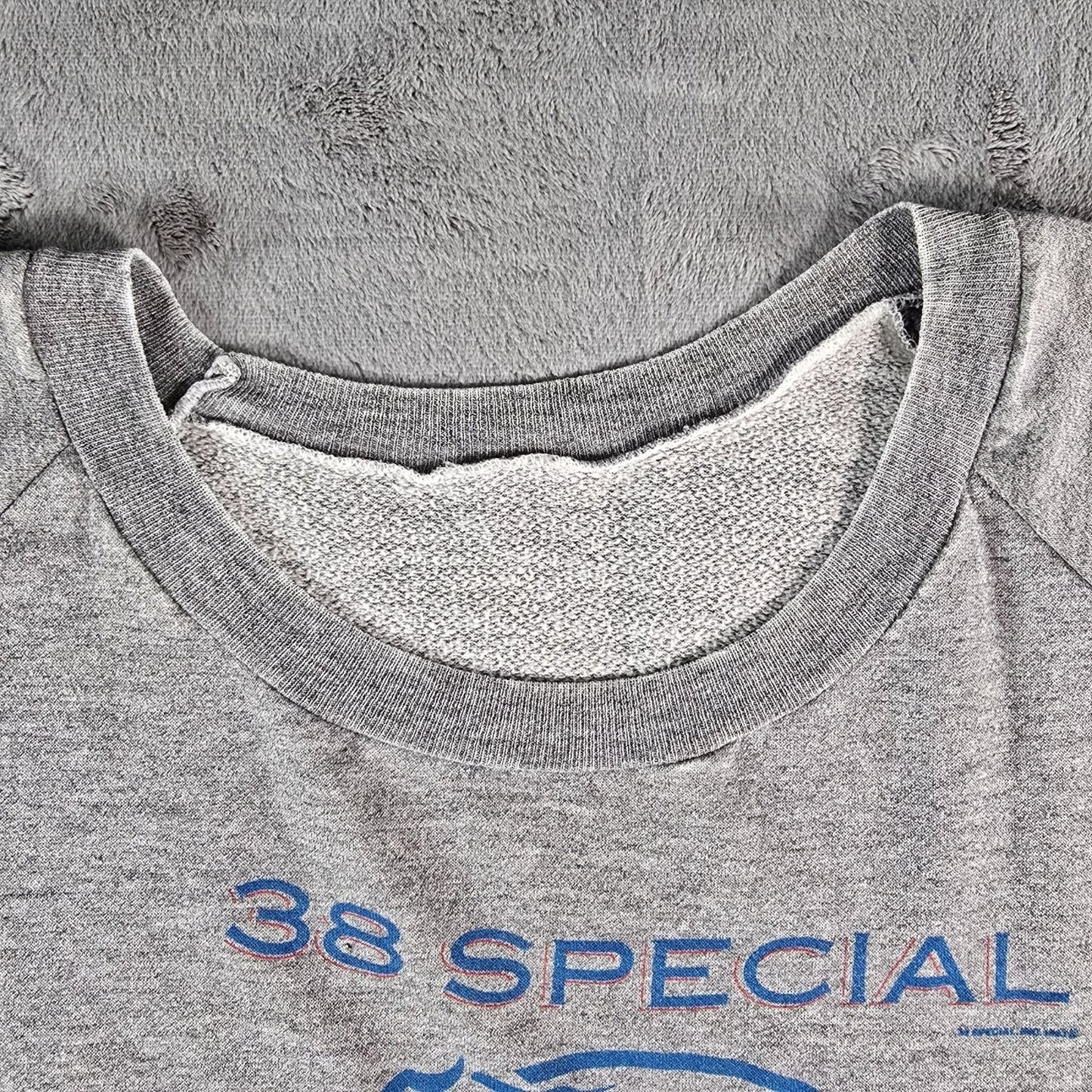 Vintage 1980s 38 Special Tour De Force 1984 Raglan Sleeve Band Sweatshirt (L)