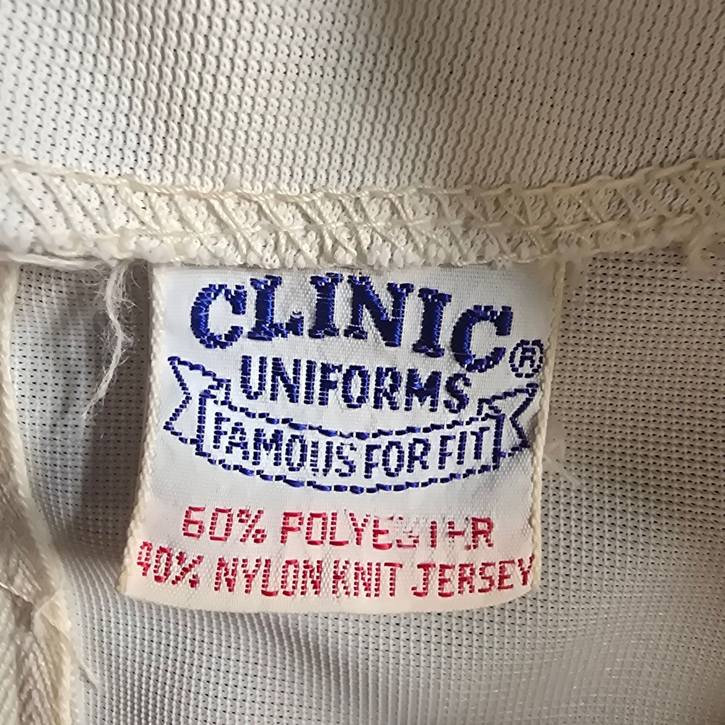 Vintage 1960s Clinic Uniforms Mod-Era Patch Pocket Nurse Shift Dress (XL)