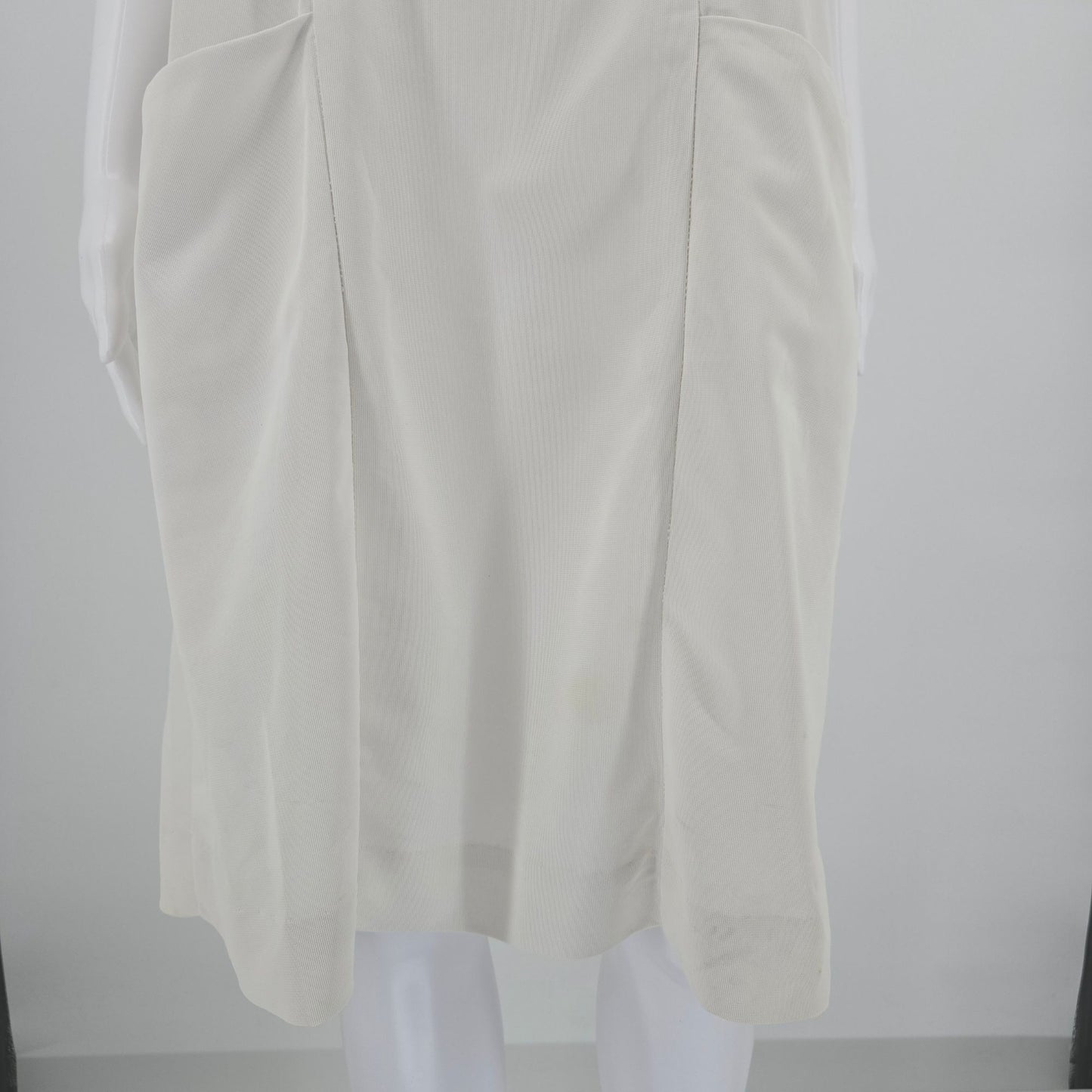 Vintage 1960s Clinic Uniforms Mod-Era Patch Pocket Nurse Shift Dress (XL)