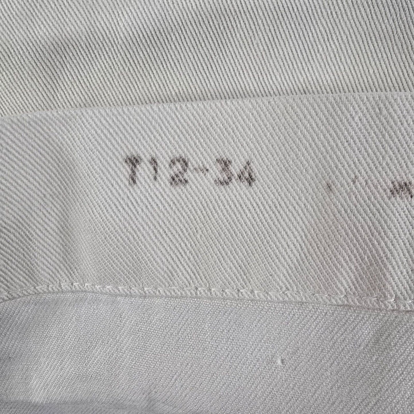 Vintage 1969 US Navy Logistics Specialist Undress White jumper Top (40R)