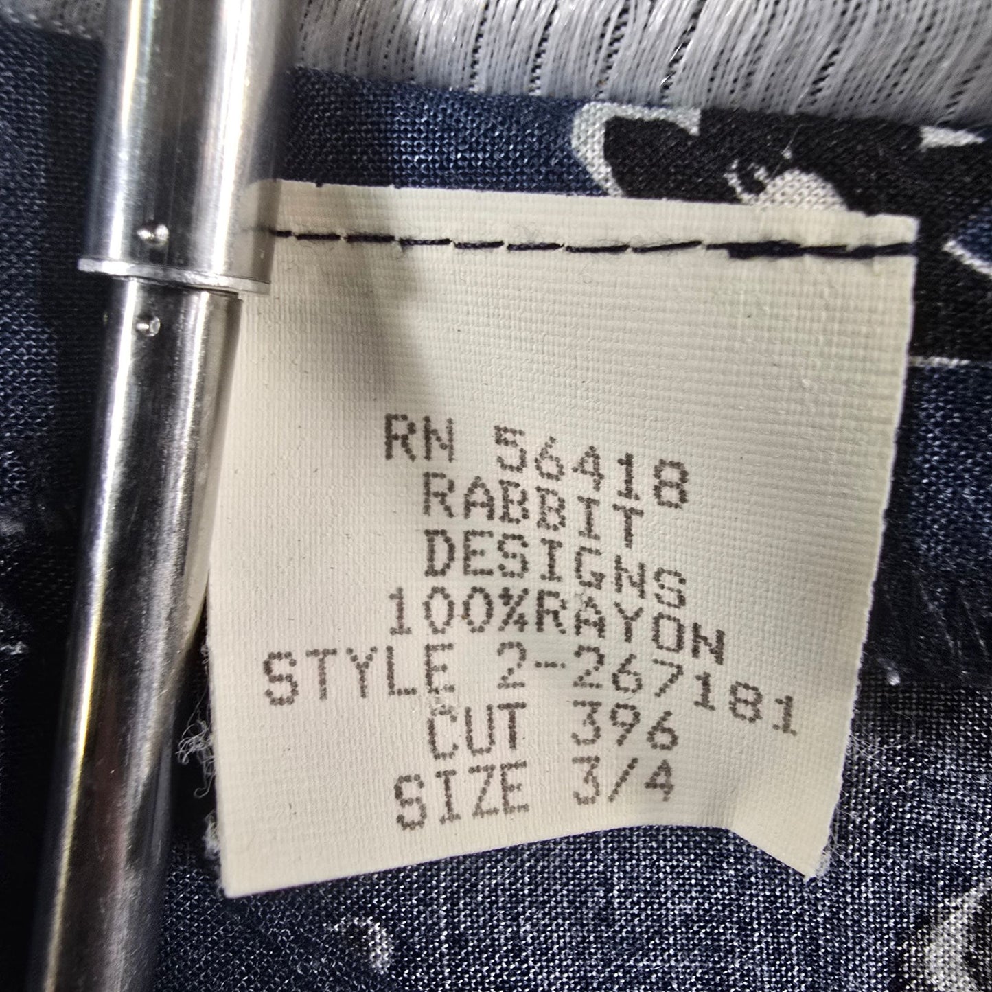 Vintage 1990s Rabbit Designs Floral Rayon Sleeveless Sundress (Juniors Small)