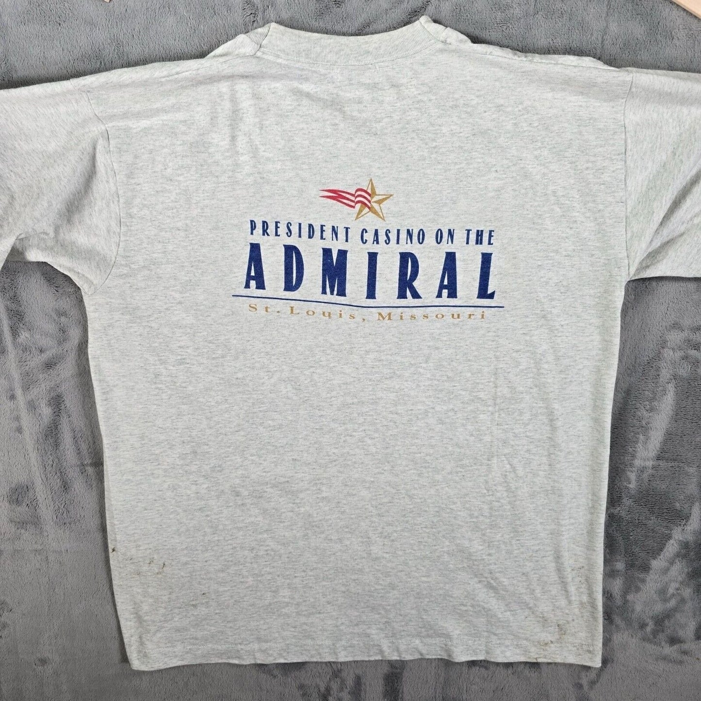 Vintage 90s Single Stitch President Casino on the Admiral St. Louis T-Shirt (XL)
