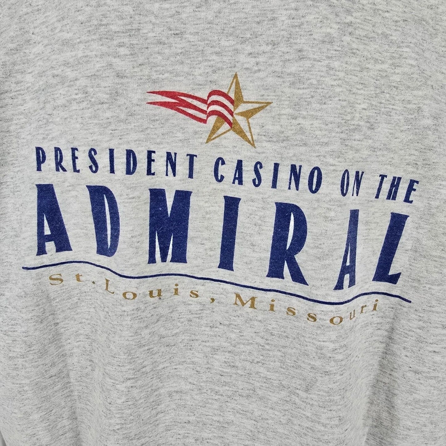 Vintage 90s Single Stitch President Casino on the Admiral St. Louis T-Shirt (XL)
