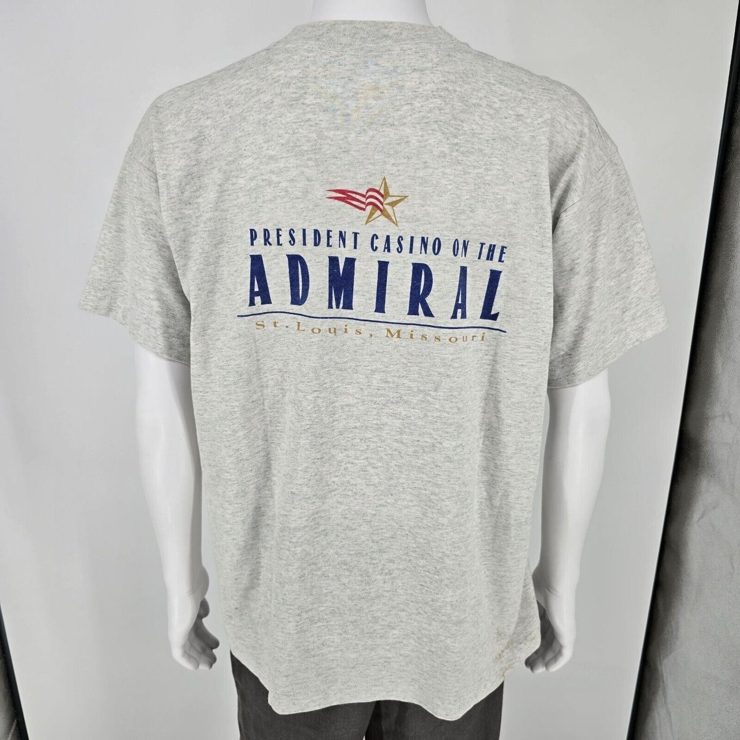 Vintage 90s Single Stitch President Casino on the Admiral St. Louis T-Shirt (XL)