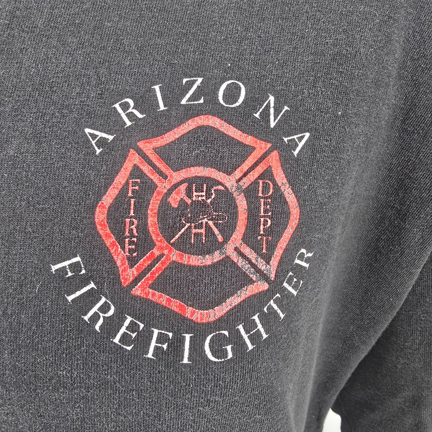 Vintage 1990s Hanes Arizona Firefighters "Elite of the Heat" T-Shirt (L/XL)