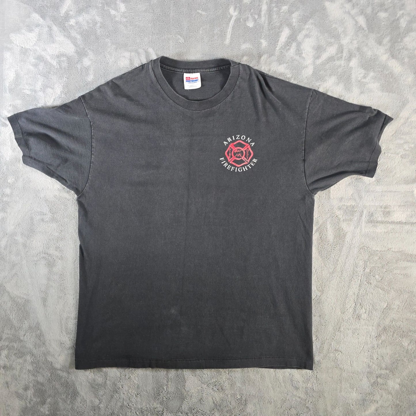 Vintage 1990s Hanes Arizona Firefighters "Elite of the Heat" T-Shirt (L/XL)