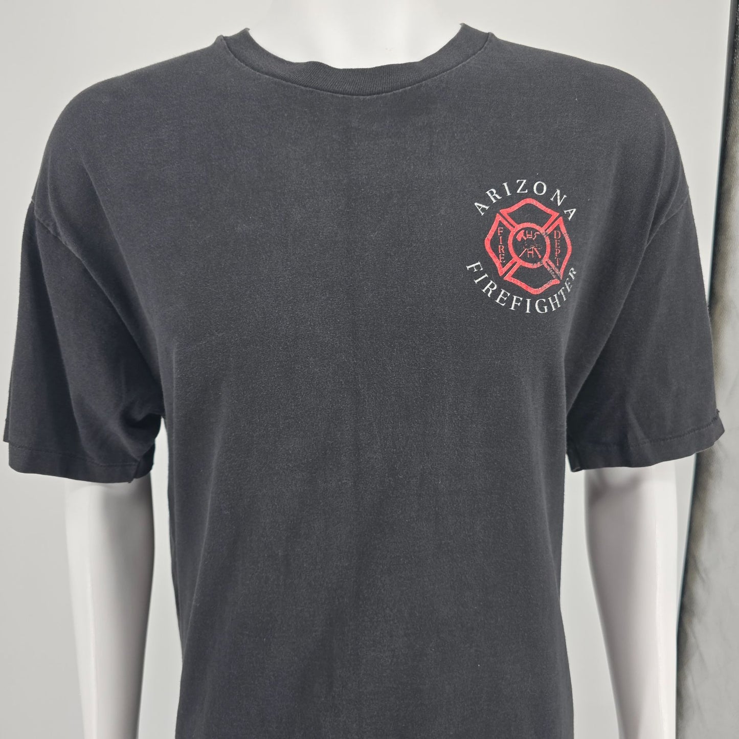 Vintage 1990s Hanes Arizona Firefighters "Elite of the Heat" T-Shirt (L/XL)