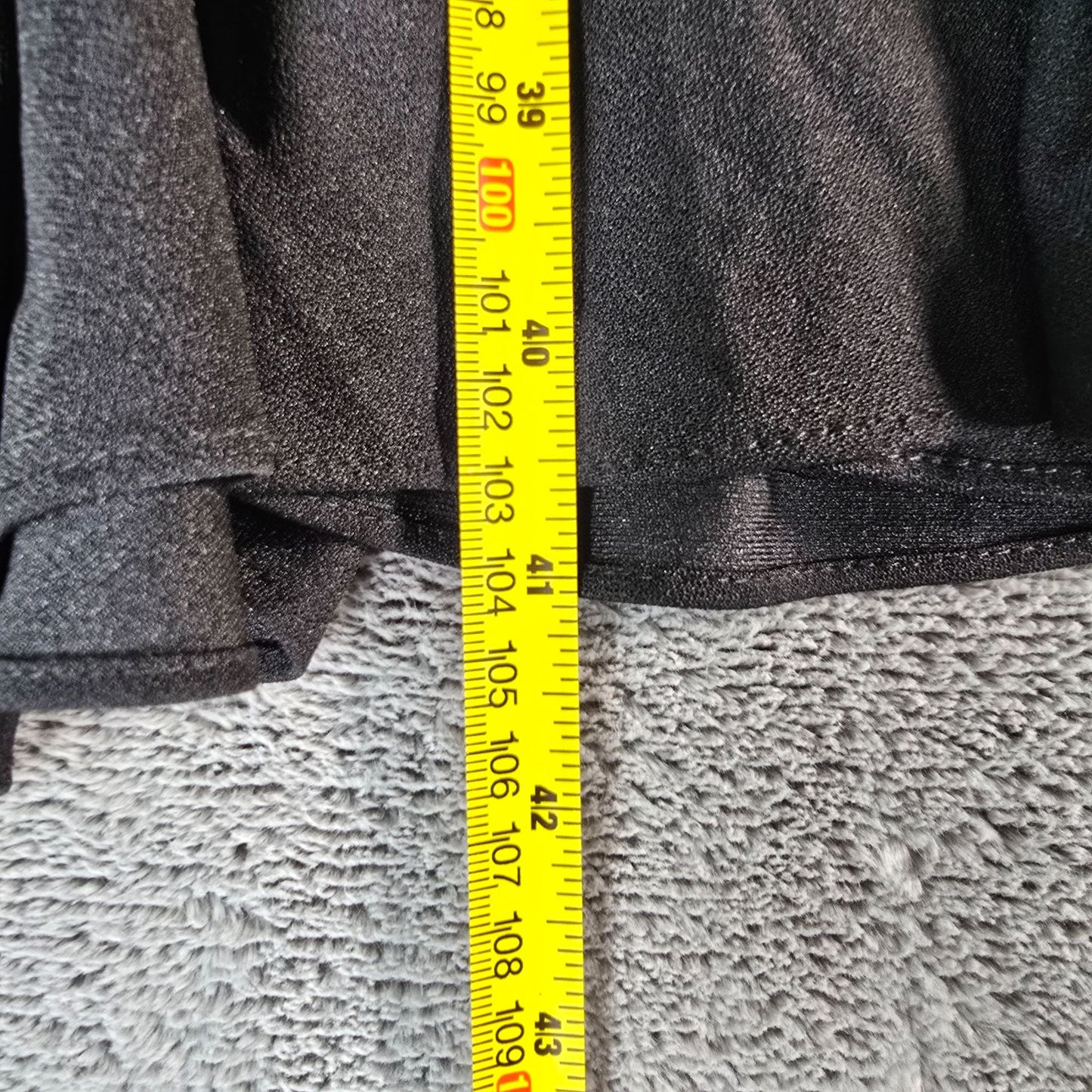 Vintage 1980s Black Flapper Style Drop Waist Ruffle Hem Tank Dress (XL)