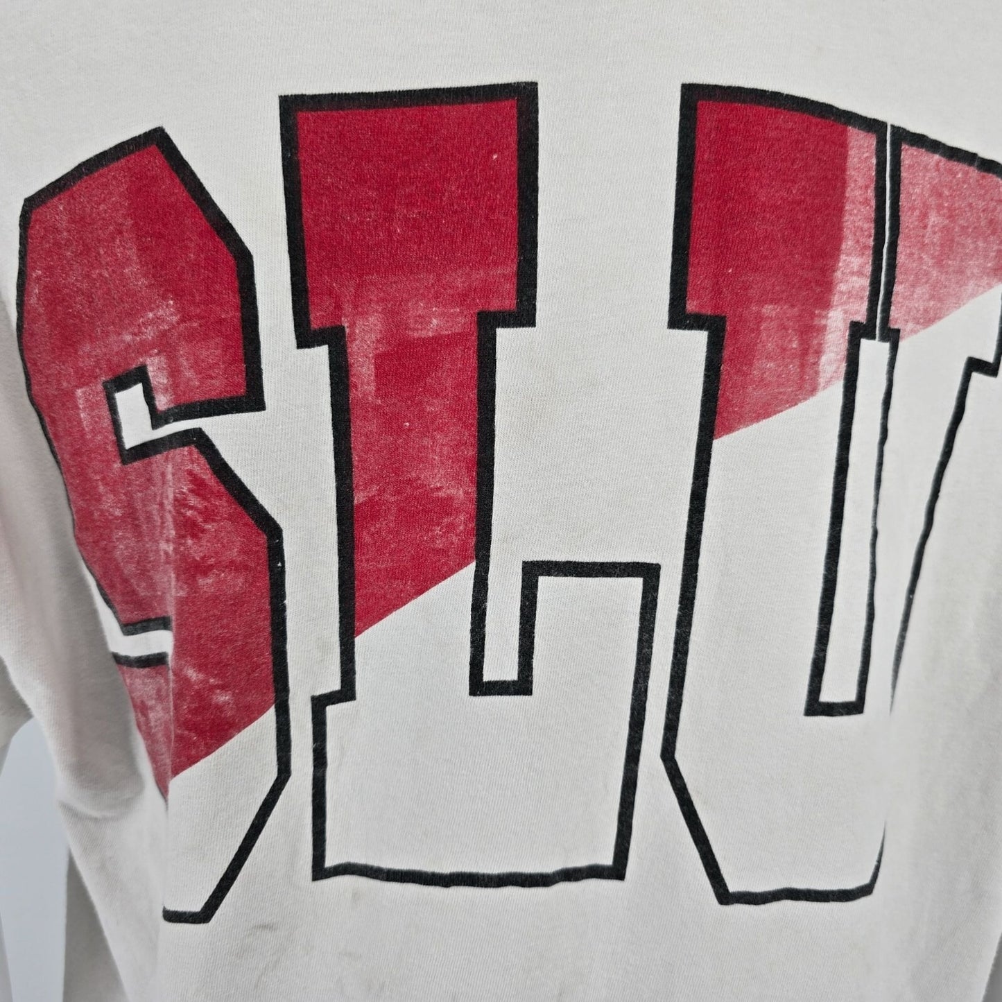 Distressed Vintage 1996 St. Lawrence University Scholars Weekend SLU T-Shirt -XL