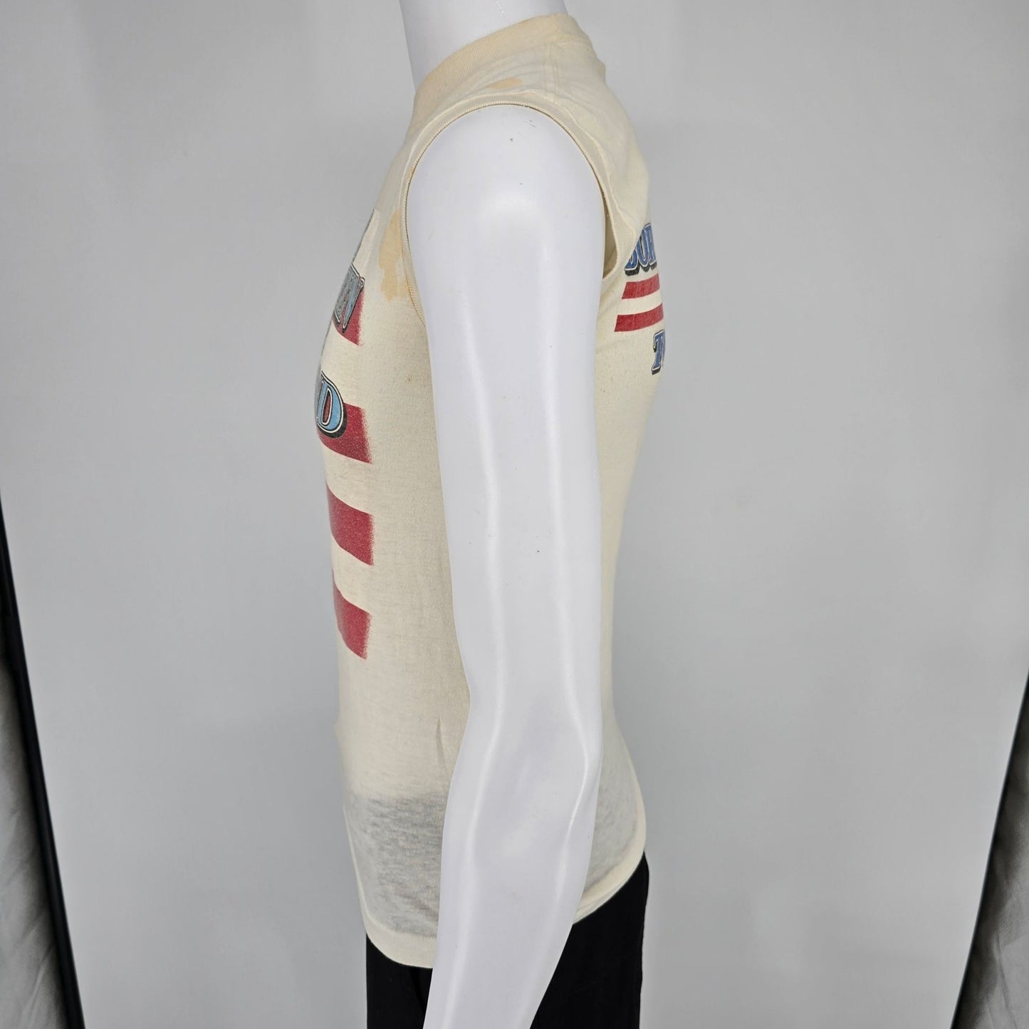 Distressed Vintage 1980s Bruce Springsteen Born in the USA Tour Muscle Tee (S)