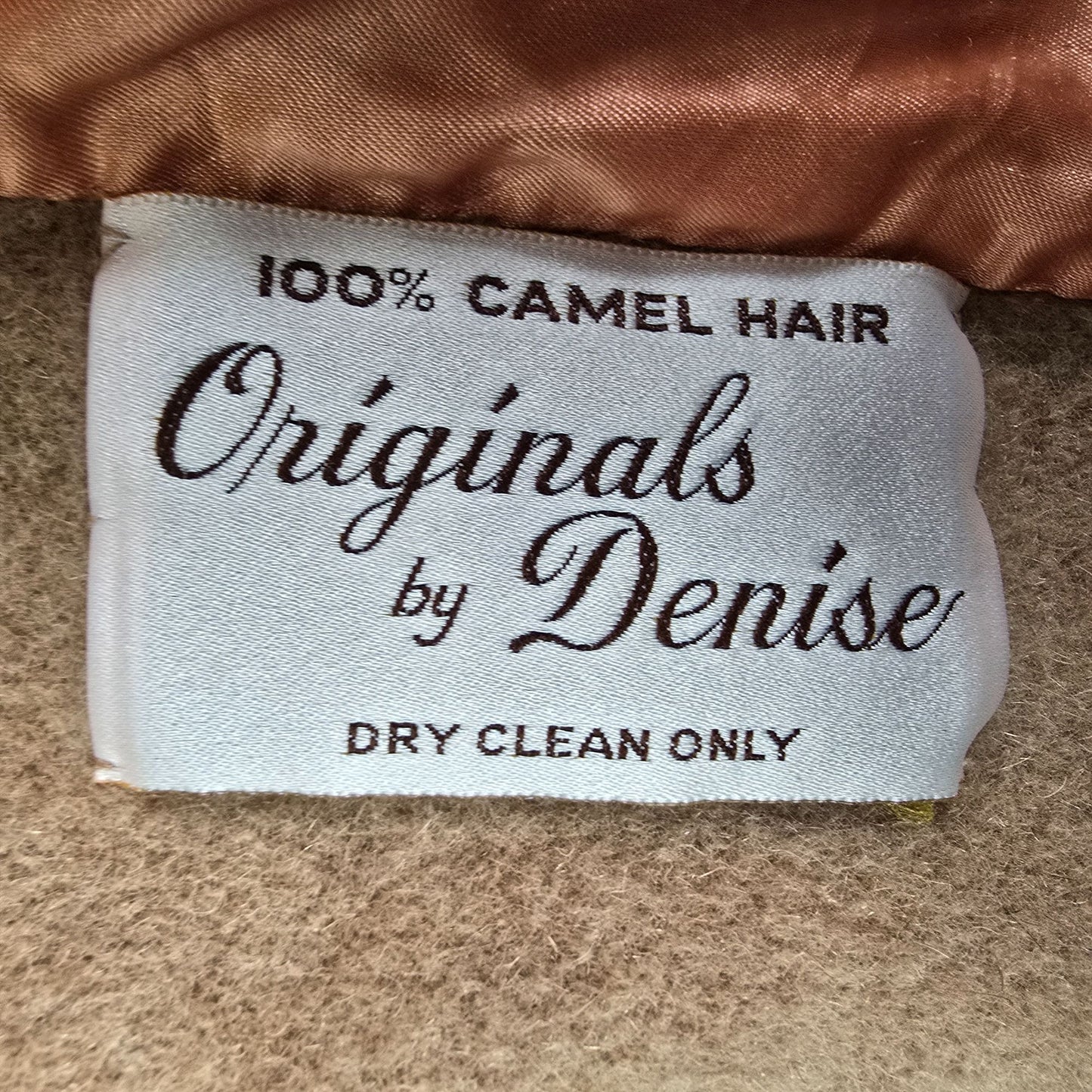 Vintage 1970s Originals by Denise Camel Hair Double Breasted Peacoat (M)