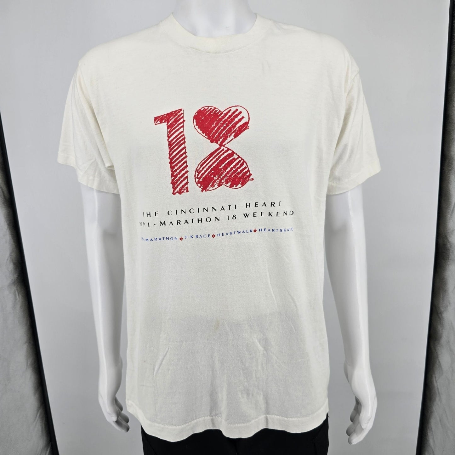 Vintage 1995 Cincinnati Heart Mini-Marathon Weekend Choice Care T-Shirt (M/L)