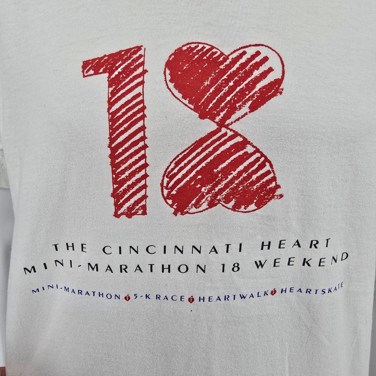 Vintage 1995 Cincinnati Heart Mini-Marathon Weekend Choice Care T-Shirt (M/L)