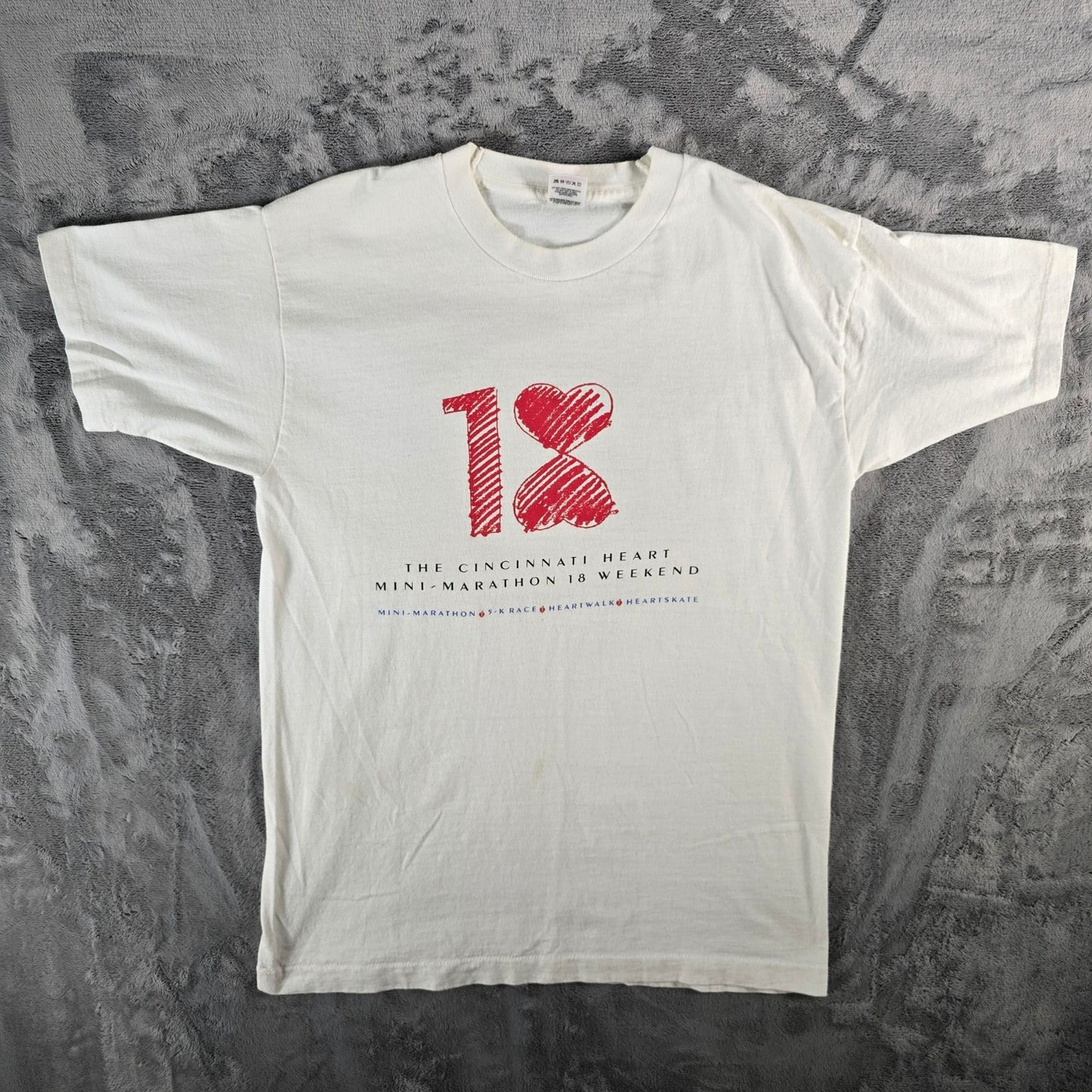 Vintage 1995 Cincinnati Heart Mini-Marathon Weekend Choice Care T-Shirt (M/L)