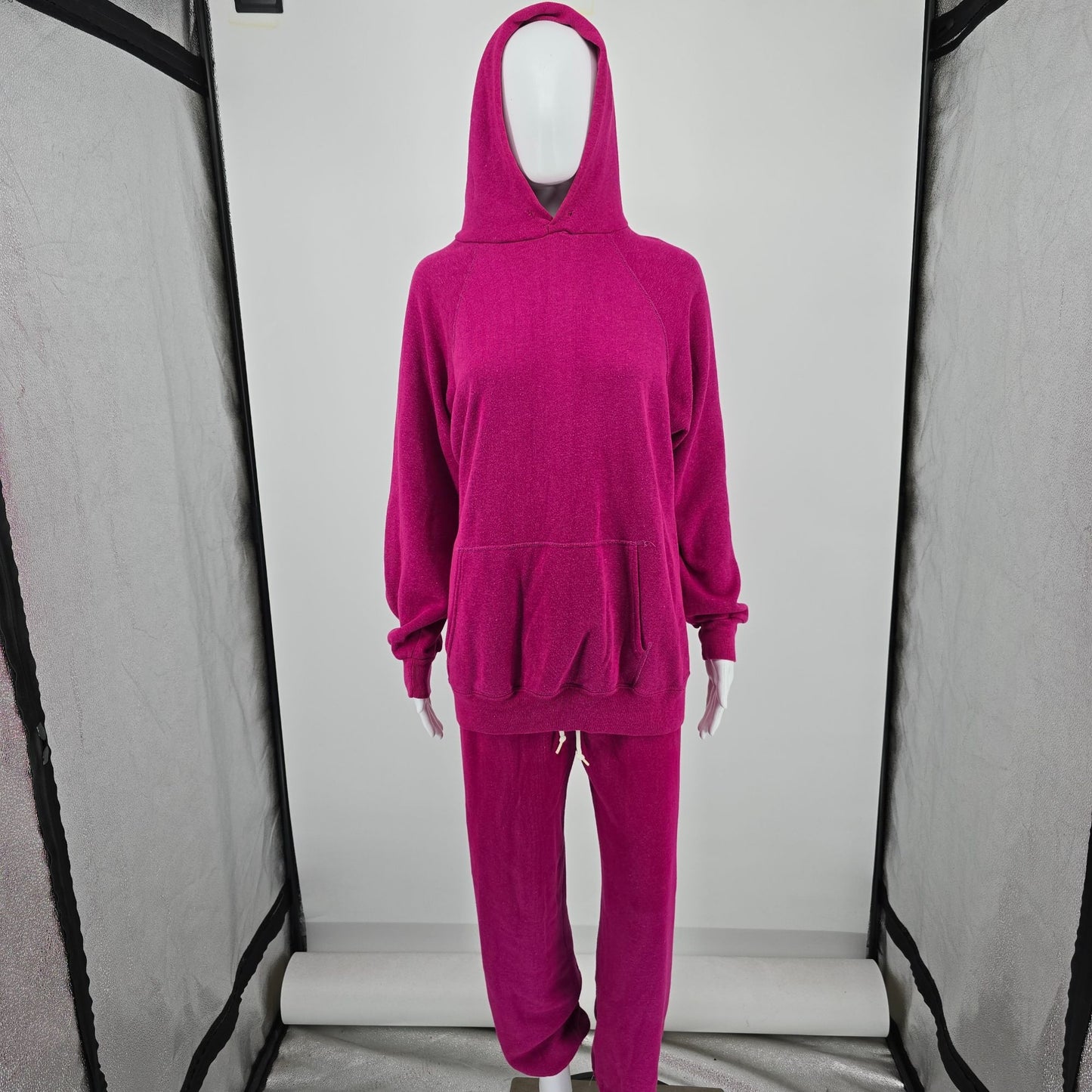 Vintage 1970s Lazarus Hoodie/Sweatshirt/Sweatpants Three-Piece Sweatsuit Set M/L