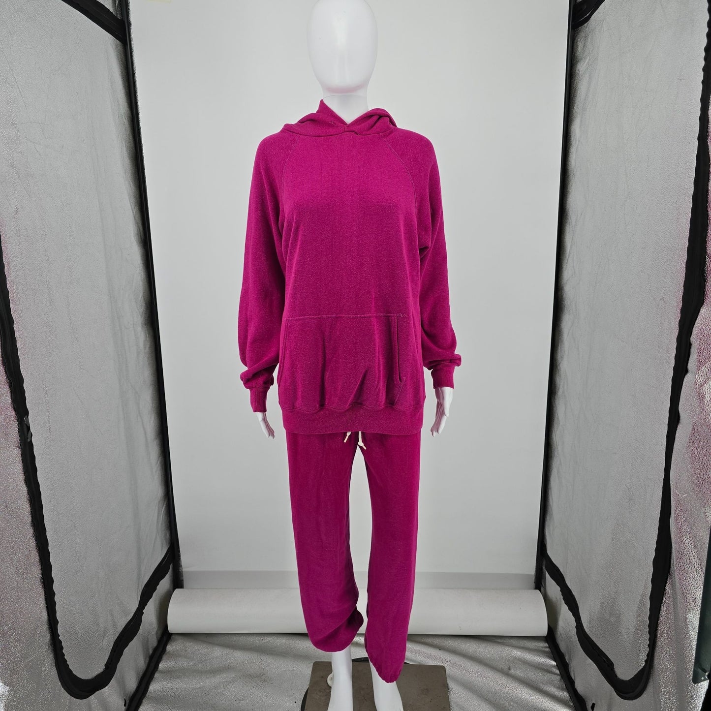 Vintage 1970s Lazarus Hoodie/Sweatshirt/Sweatpants Three-Piece Sweatsuit Set M/L