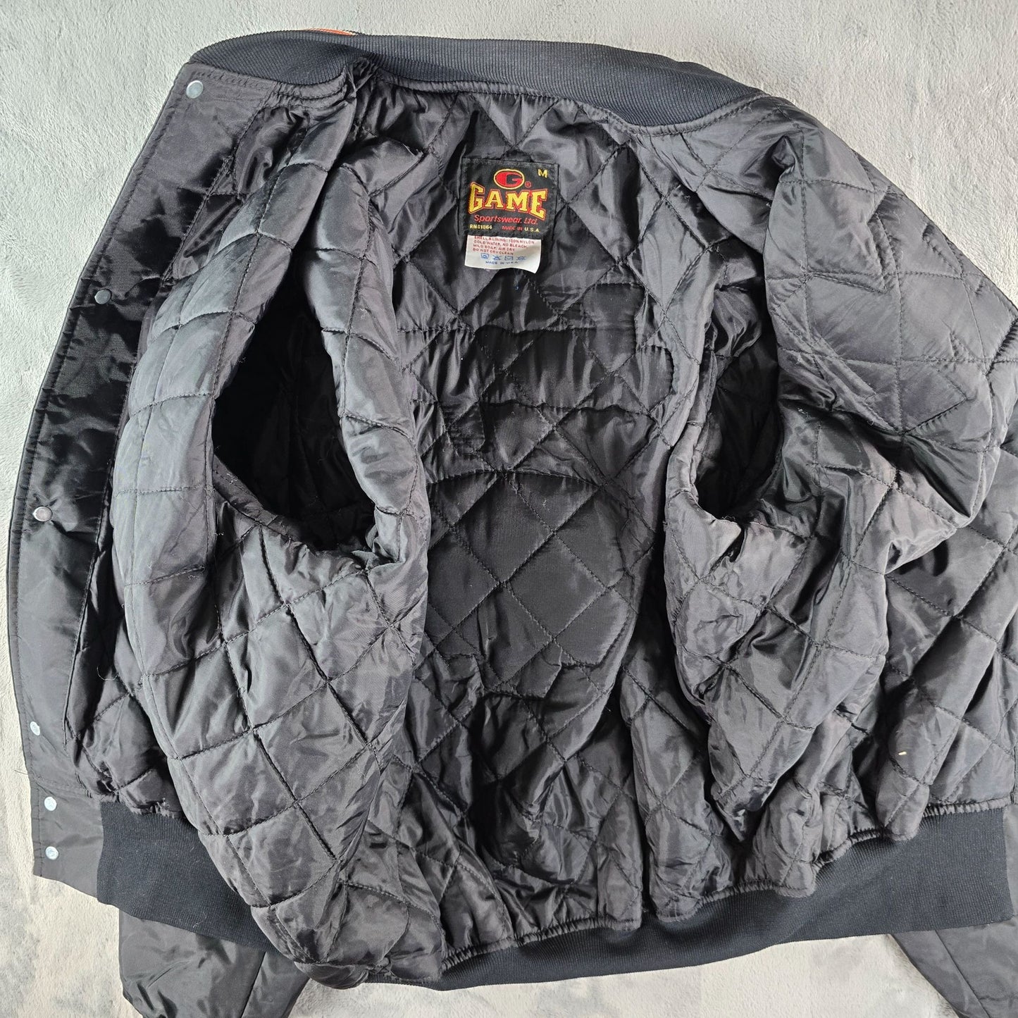 2010s G Game Sportswear MMS Tigers Jancyn #21 Nylon Satin Bomber Jacket (M)